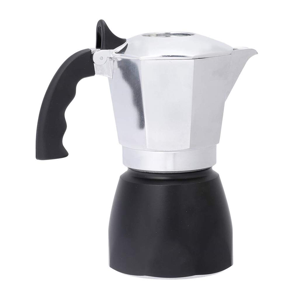 Italian Moka Pot Coffee Maker - Double Valve High Pressure Stovetop Espresso Maker, 2-4 Cup Capacity, Food Grade Aluminum Alloy for Open Flame Use - Perfect for Home Brewing, Camping & Gifts