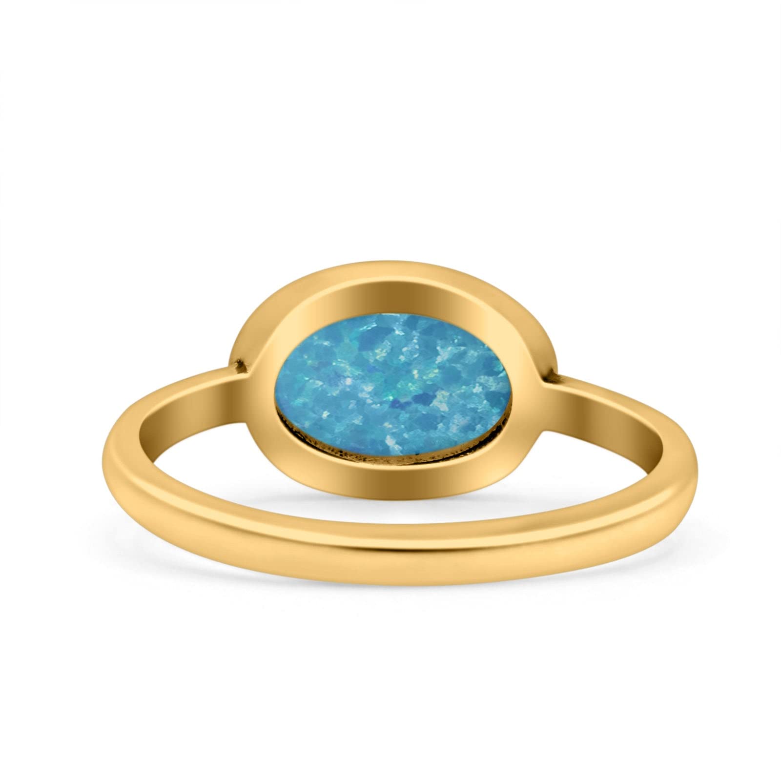 Blue Apple Co. Petite Dainty Oval Promise Ring Band - Rhodium Plated Braided 925 Sterling Silver for Women - Perfect for Anniversaries, Engagements & Special Occasions