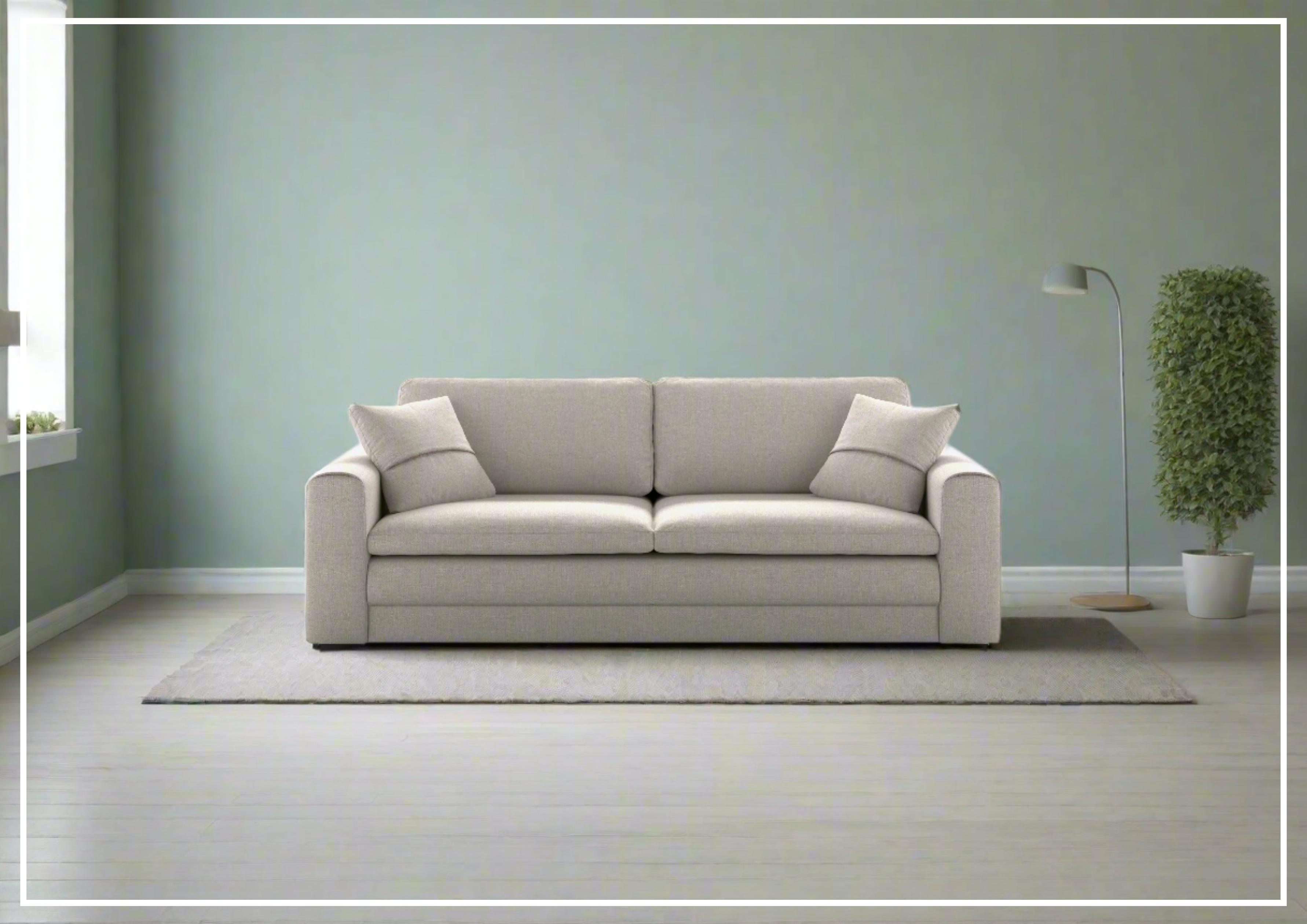 Luonto Cove Sleeper Sofa with Pillow Top Plush Seating & One-Touch Hybrid Deluxe Mechanism - Convertible Bed for Small Spaces, Guest Room & Apartment Living