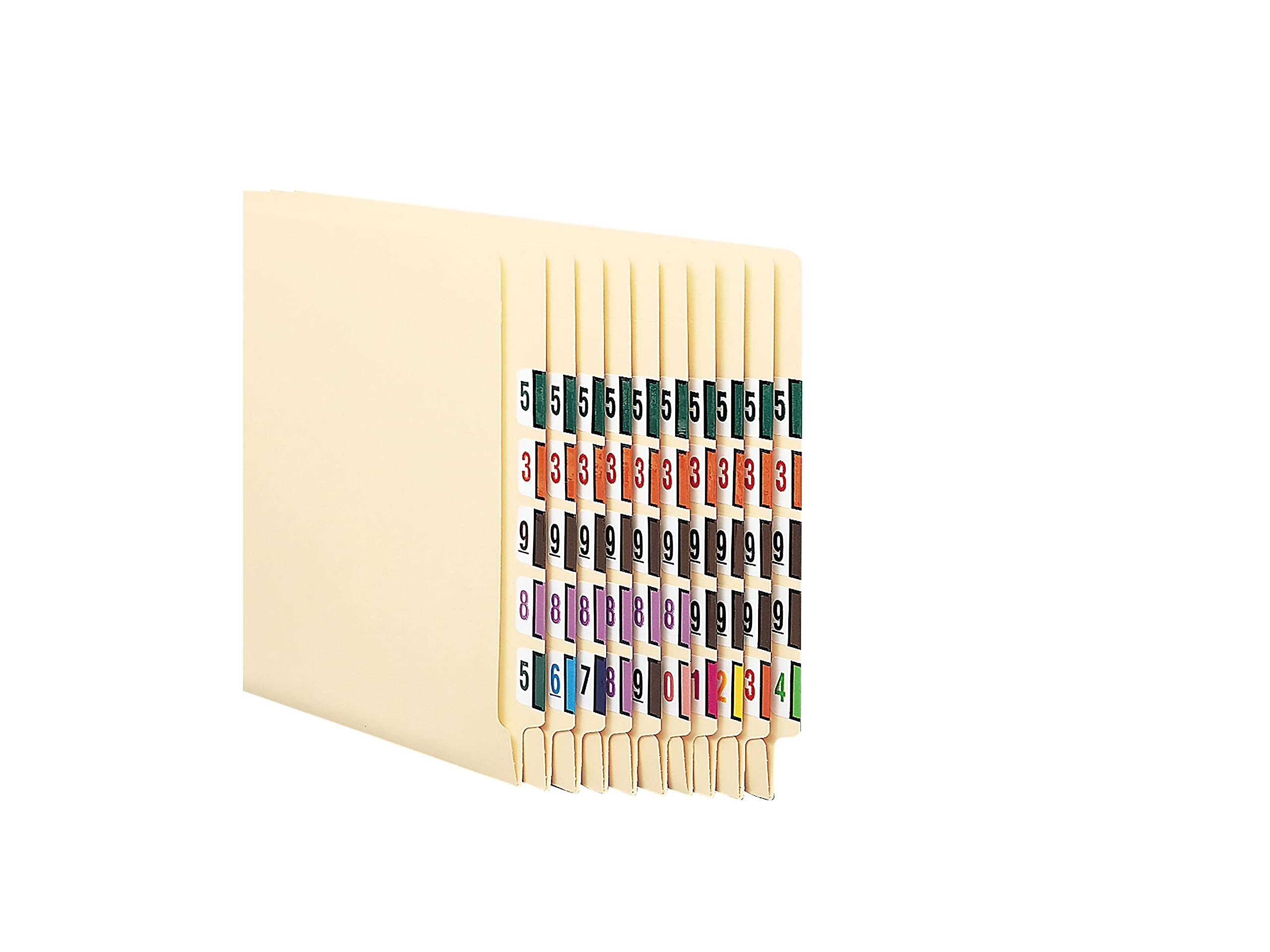 Smead 67376 Blue End Tab Labels 6 - 500/Roll for File Organization