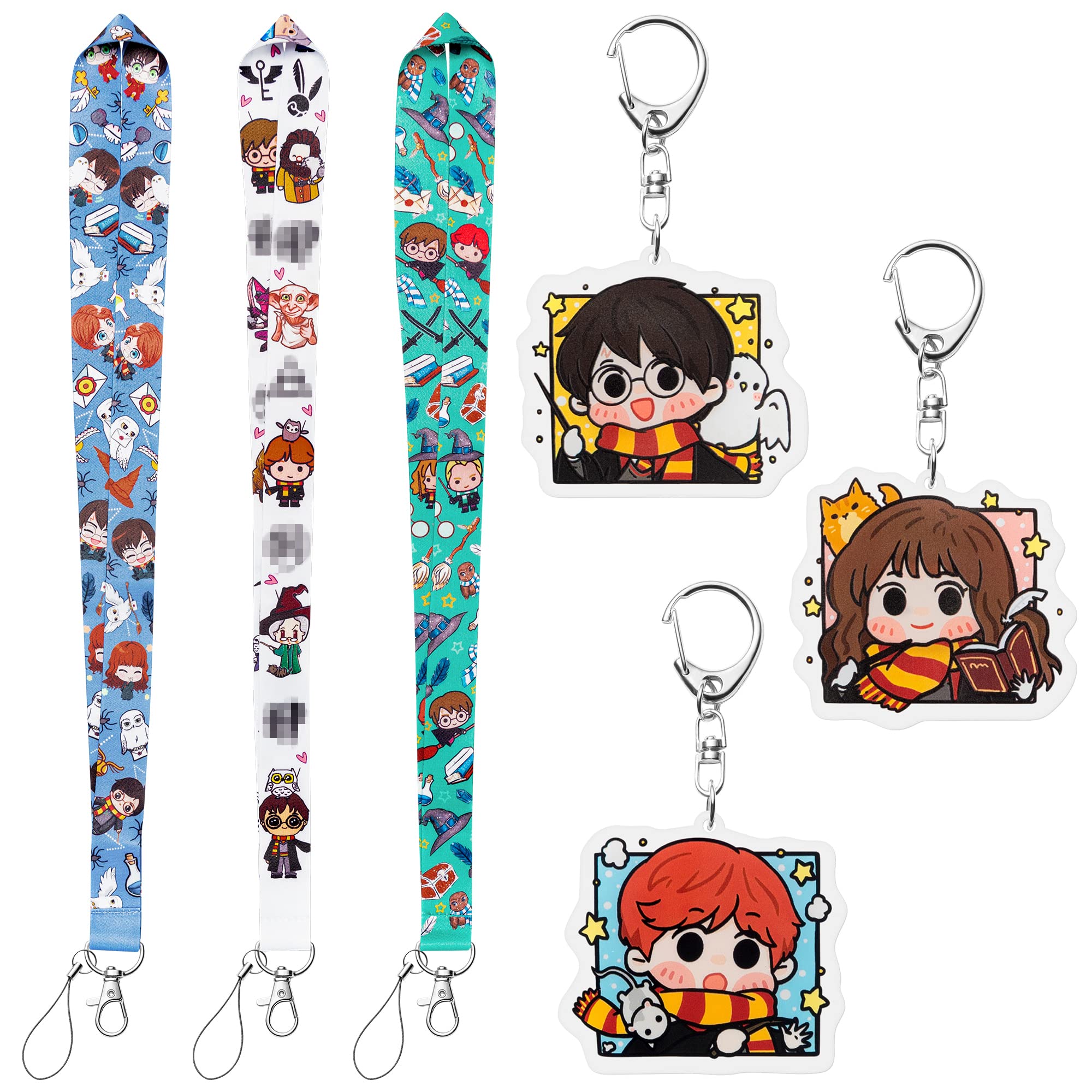 Magical Wizard Lanyard with ID Badge Holder - Anime Keychain for Halloween, Office & Cosplay