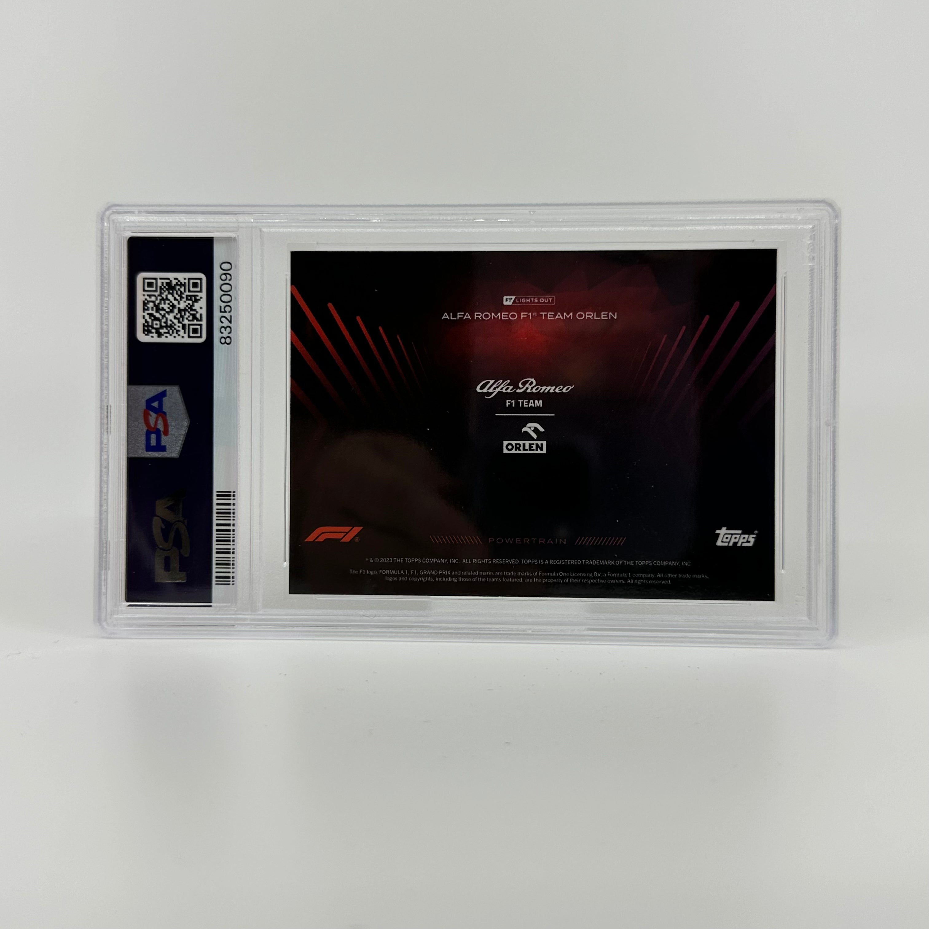 PSA 8 Graded 2008 Alfa Romeo F1 Team Powertrain Red Trading Card - Perfect for F1 Collectors, Sports Memorabilia Displays & Racing Enthusiast Gifts