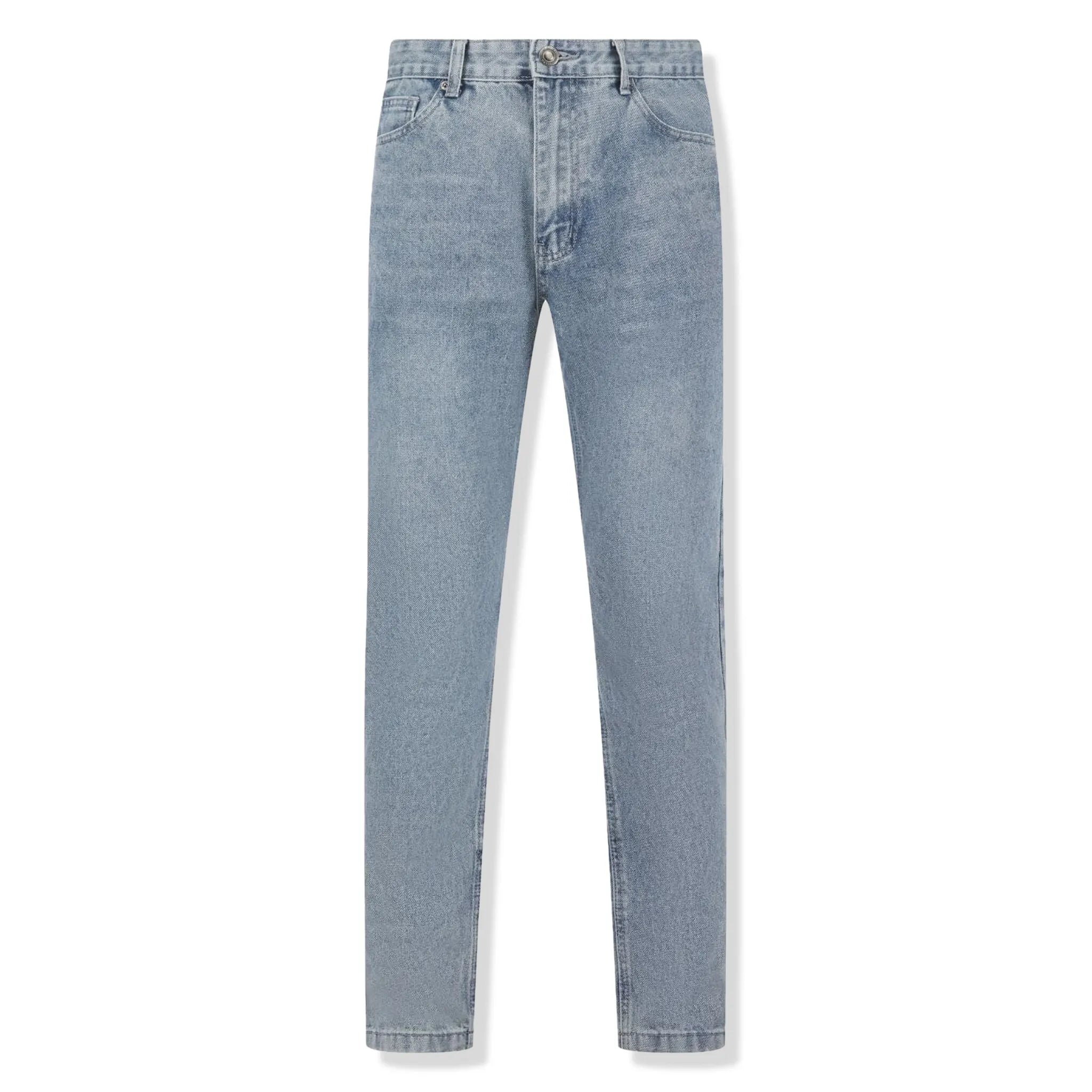 Belier Women's Straight Leg Jeans - Classic Washed Blue Denim Pants for Casual Wear & Everyday Outfits