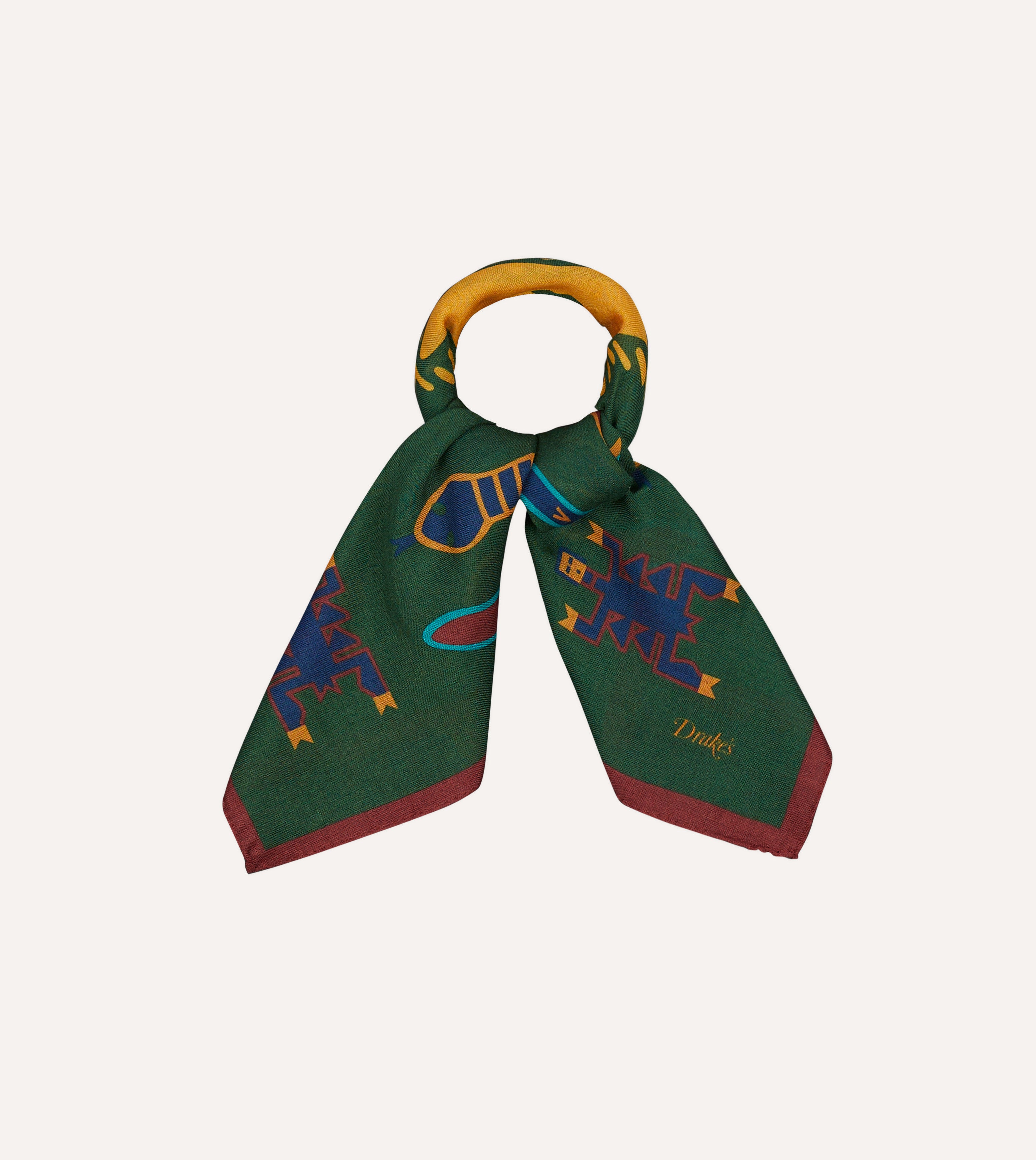 Authentic Navajo Print Wool Silk Bandana – Soft & Stylish Scarf for Women & Men – Perfect for Outdoor Adventures, Festivals, and Fashion Accessories
