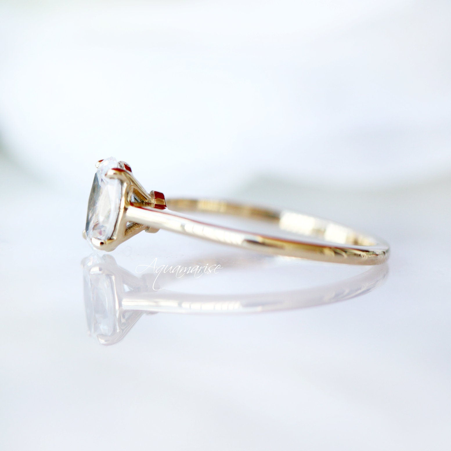 IGI Certified 14K Solid Yellow Gold Lab Grown Diamond Engagement Ring Set for Women | Wedding, Proposal, Anniversary Gift