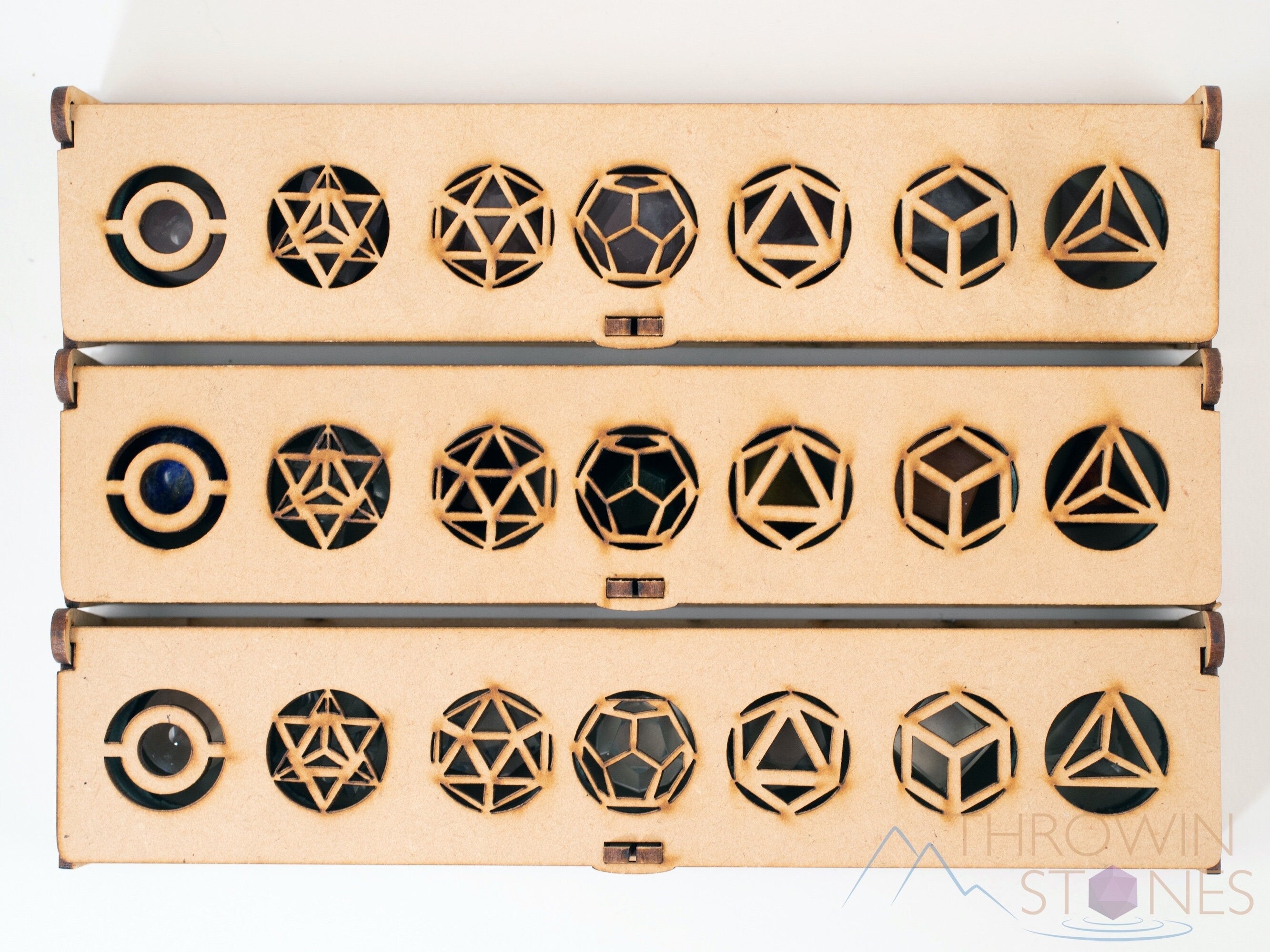 Sacred Geometry Healing Crystals Set - Platonic Solids, Merkaba & Crystal Sphere in Wooden Grid Box (Rose Quartz or Clear Quartz) for Chakra Balancing, Meditation & Energy Healing - Spiritual Gift & Home Decor