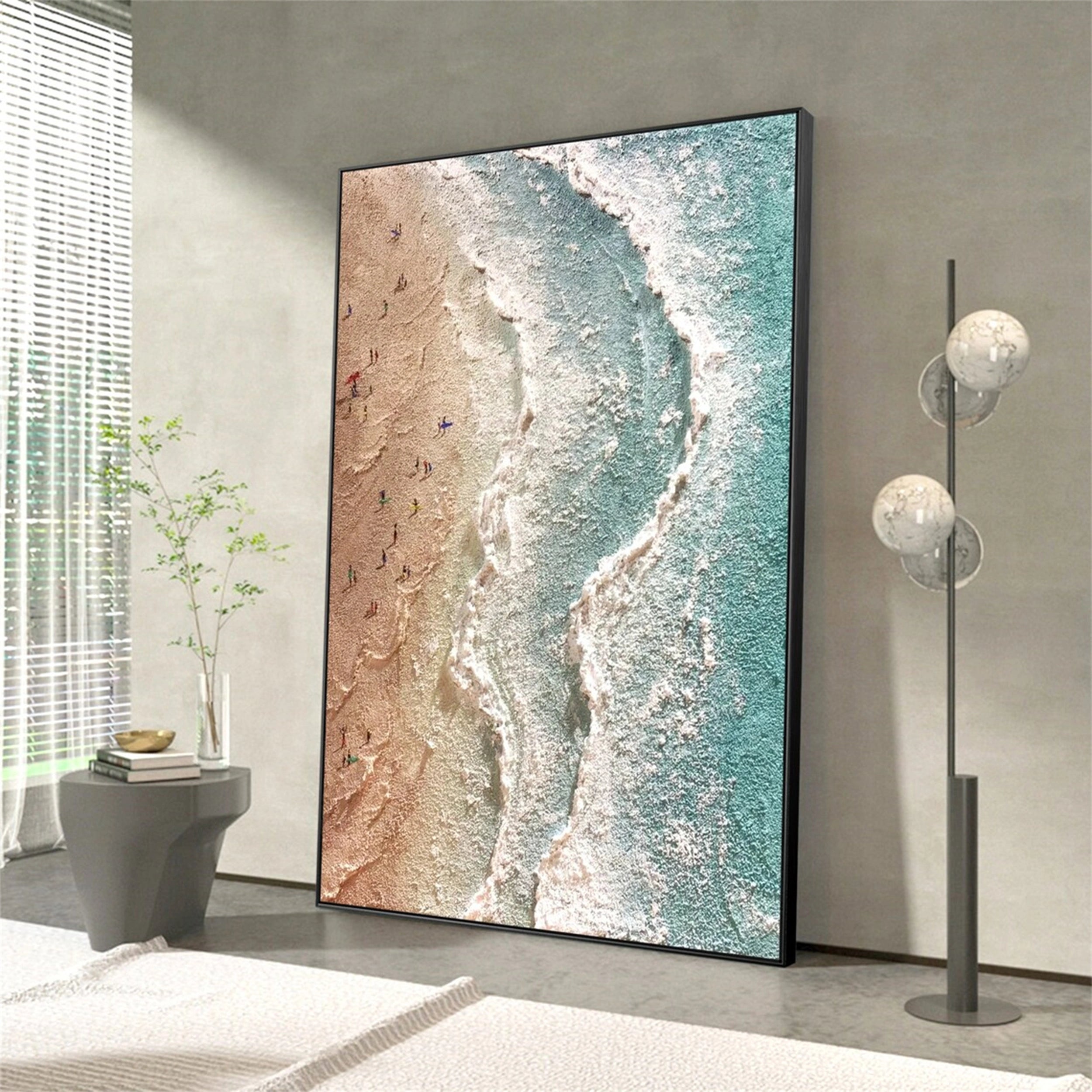 Ocean and Sky Painting #OS 053 - Stunning Seascape Wall Art for Home & Office Decor - Perfect for Living Room, Bedroom or Beach House
