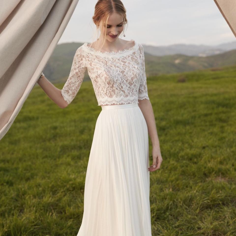 Catherine Deane Anika Skirt - Women's Flowy Midi Skirt with Side Slit, Elegant & Comfortable for Casual, Office & Party Wear