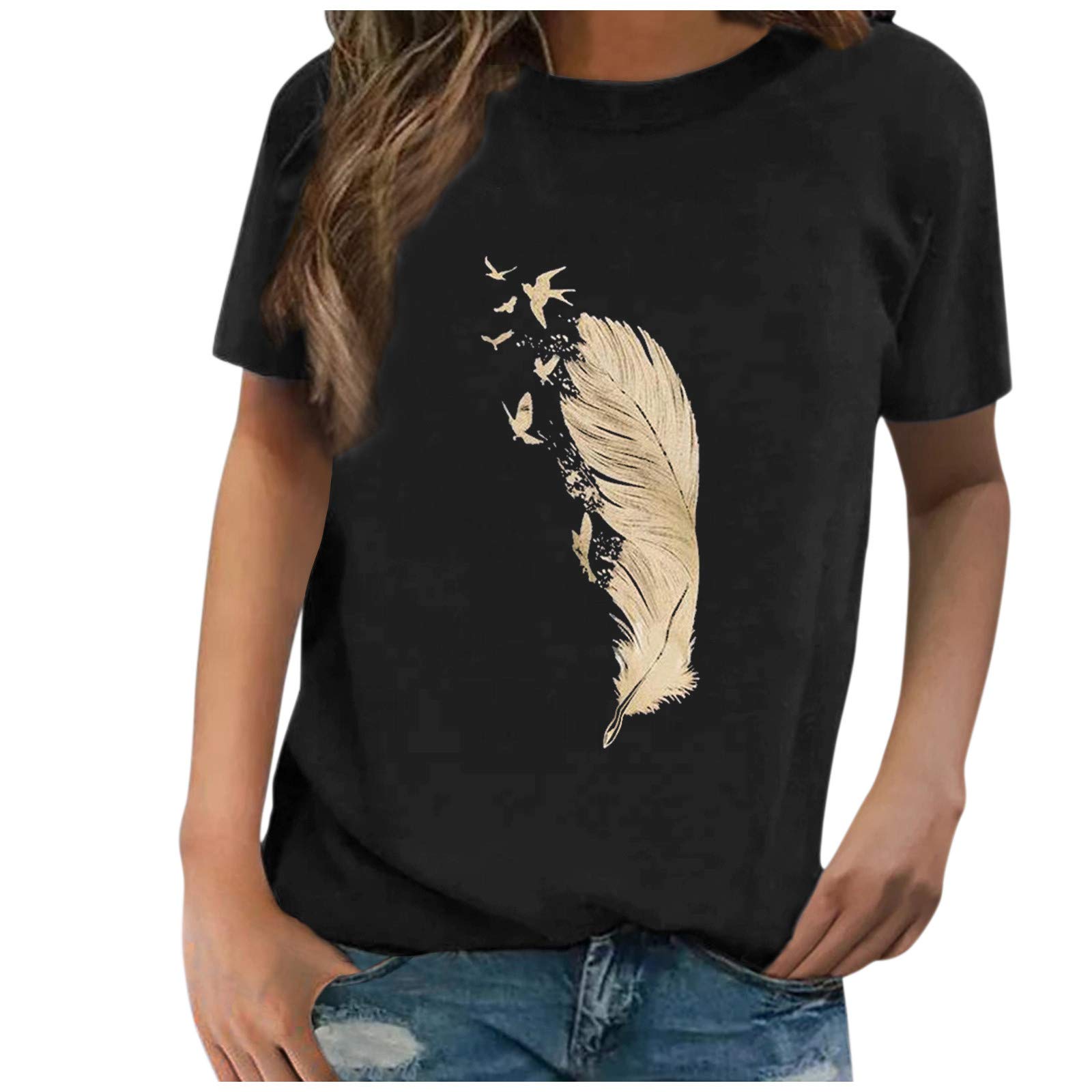 Women's Plus Size Casual Summer Hawaiian Shirt Short Sleeve Blouses - Fashionable 2022 Tops for Beach Vacation & Tropical Outfits