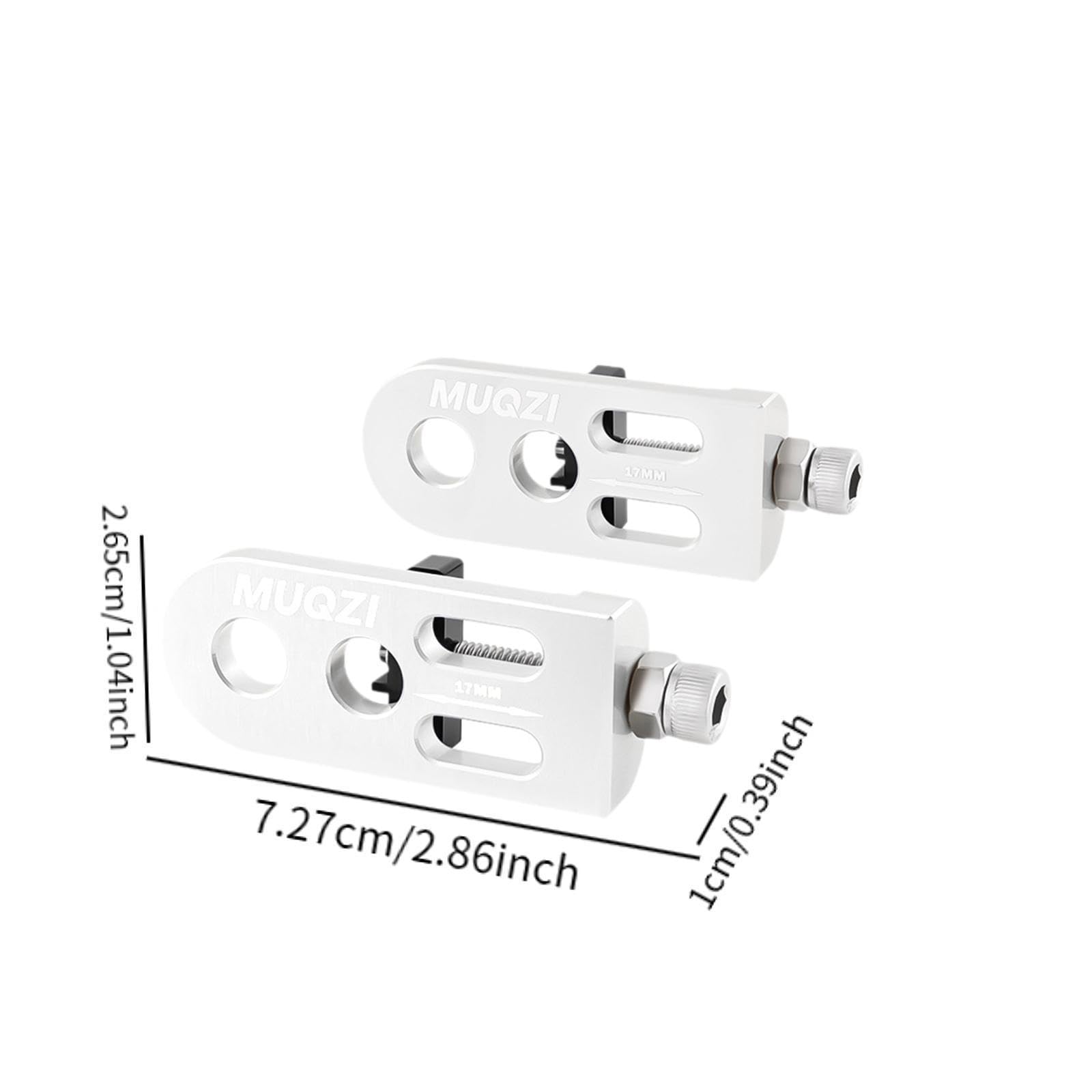2Pcs Universal Bike Chain Tensioner - Lightweight Single Speed Chain Tightener Adjuster for Road Bikes, BMX & Folding Bikes | Perfect for Smooth Rides & Easy Installation