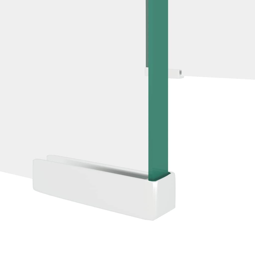 Modern Glass TV Stand with Storage - 15.7