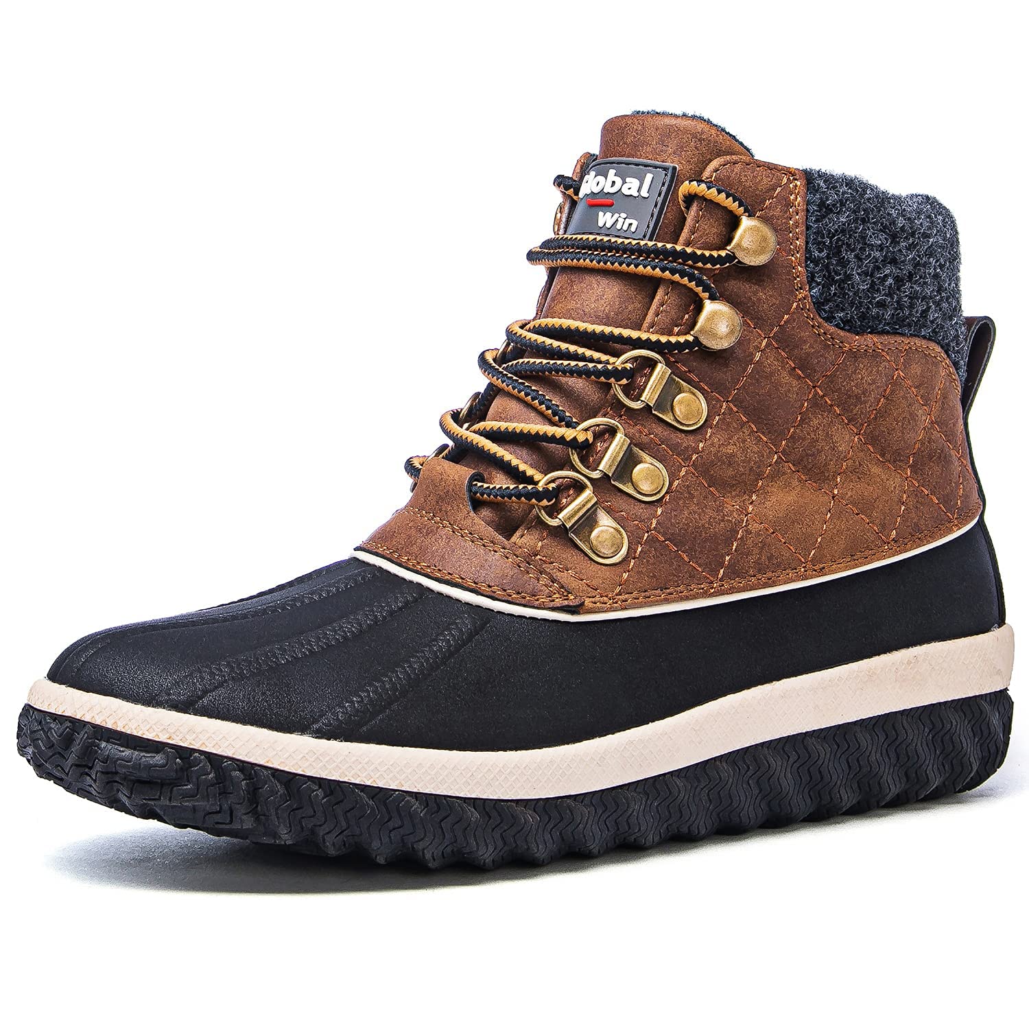 GLOBALWIN Women's Winter Ankle Boots - Waterproof Snow Boots with Fur Lining for Cold Weather, Fashionable Outdoor Hiking & Casual Winter Shoes - Perfect for Snowy Days, Commuting and Daily Wear