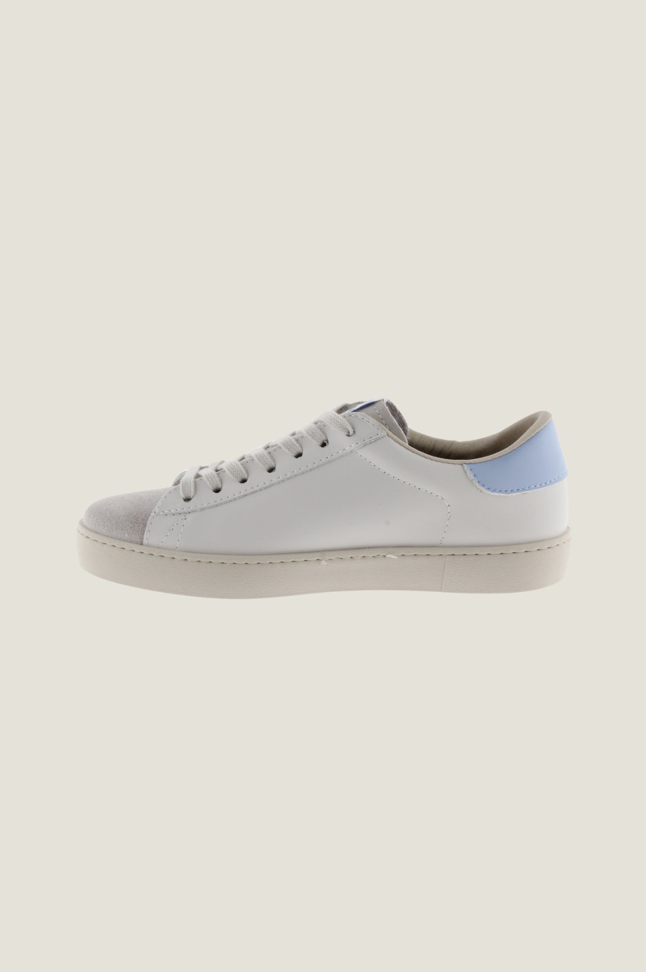 VICTORIA Berlin Low Top Sneakers for Women - White & Blue Casual Shoes for Walking, Running & Everyday Wear