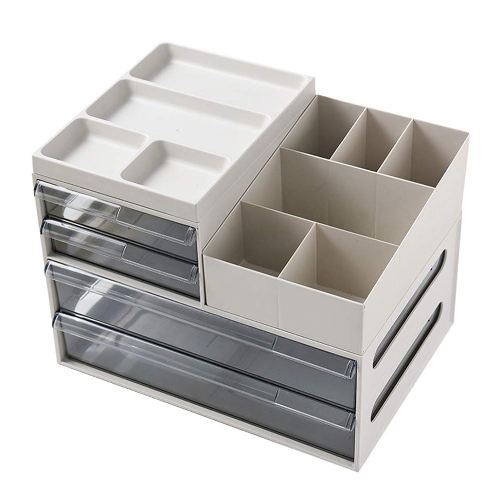 Multi-Layer Desktop Storage Box Organizer - Office Desk Drawer Shelf for Stationery & Supplies - Perfect for Home Office, Study & Workspace Organization