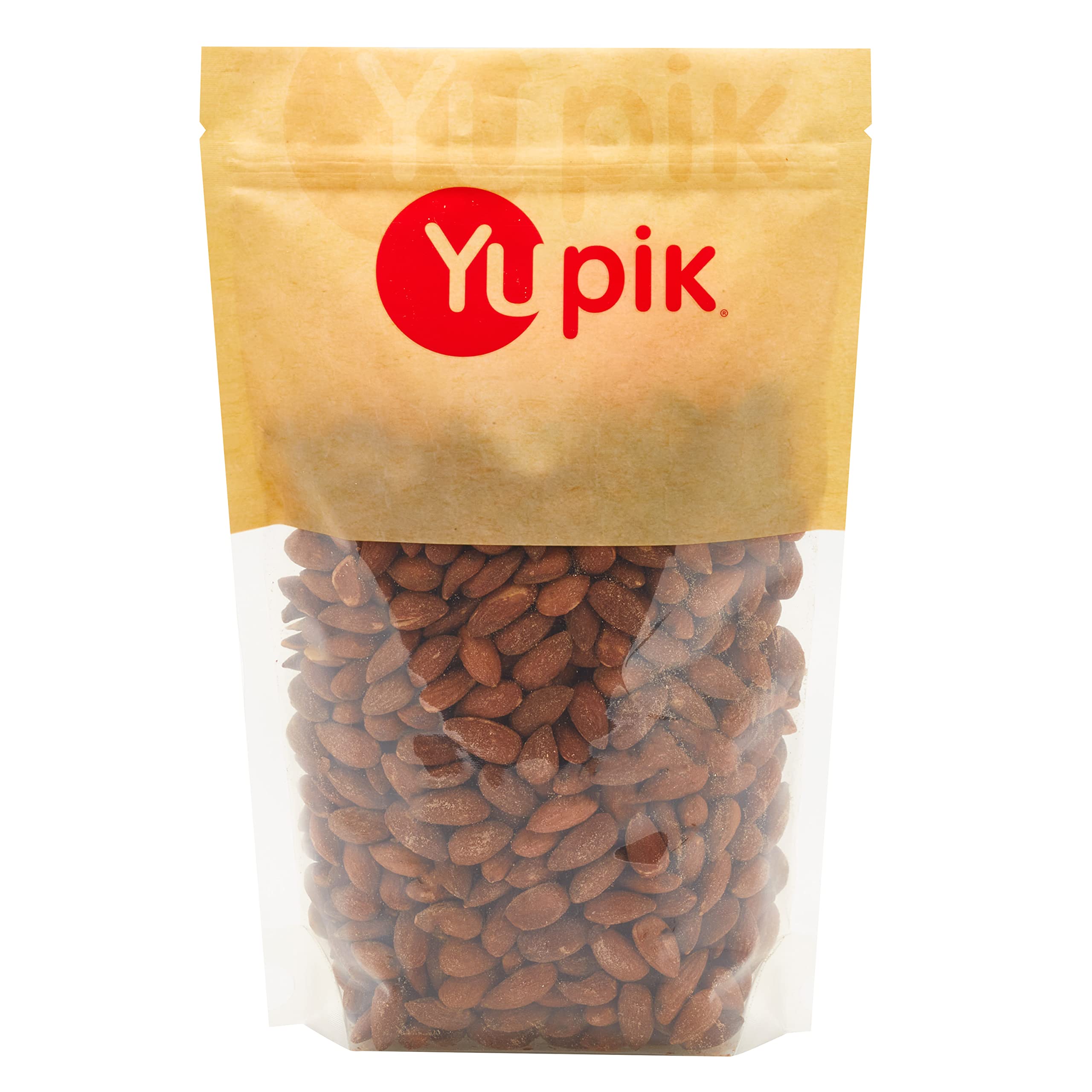 Yupik Roasted Salted Almonds 1kg - Gluten-Free, Kosher, Crunchy Protein Snack with Sea Salt - Perfect for Healthy Snacking, Office Lunch, and Travel | Bulk Almonds for Baking, Salads & Trail Mix