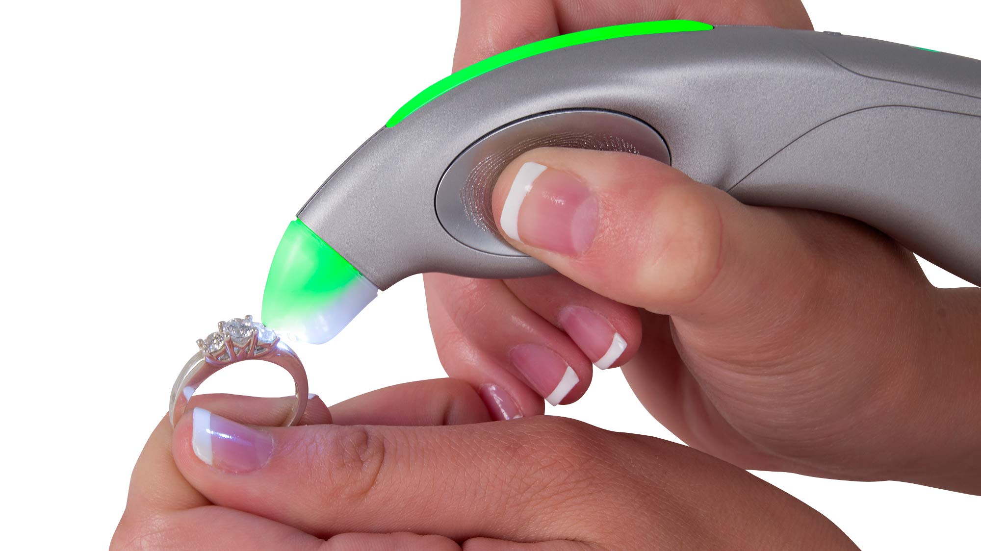 GemOro PRO-D3 Professional Diamond Tester & White Sapphire Tester - Silver | Accurate Jewelry Testing for Engagement Rings, Gemstones & Precious Metals