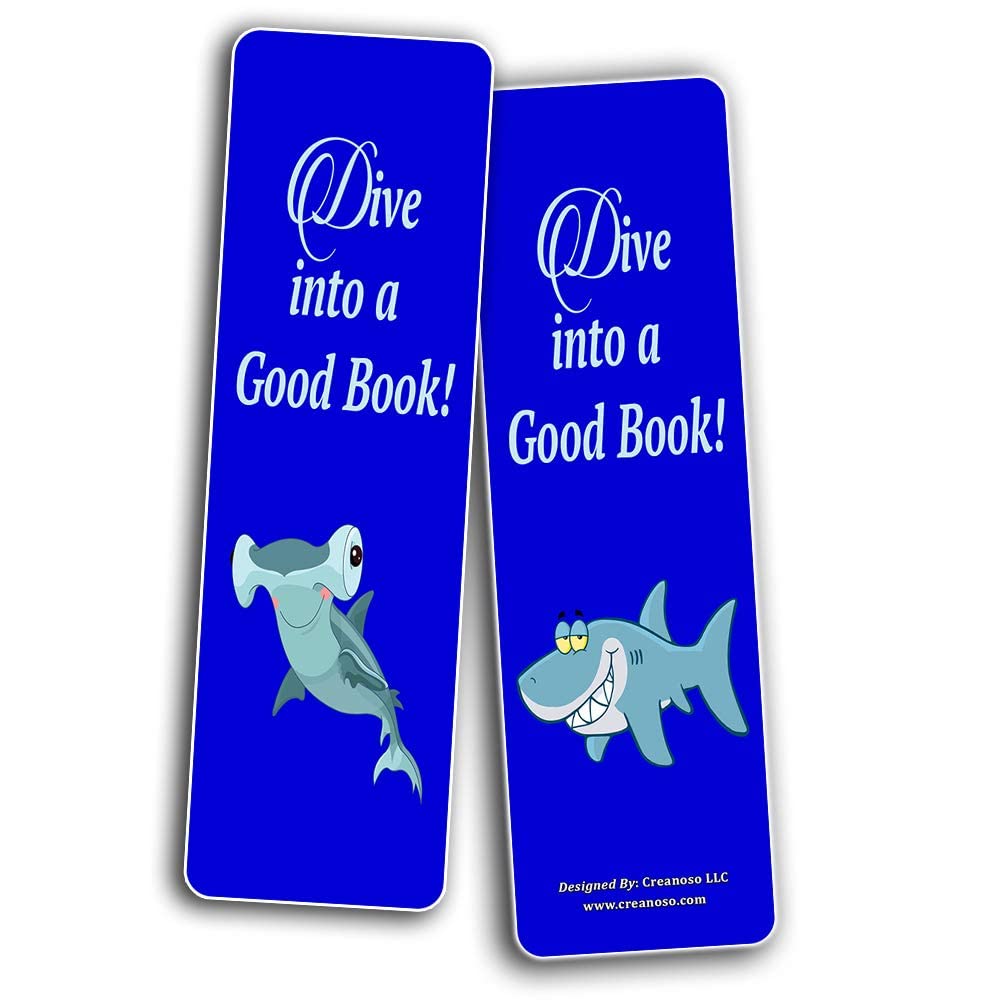 Creanoso 12-Pack Kids Bookmarks Set - Cute Premium Bookmark Gifts for Book Lovers, Men, Women & Teens - Perfect for Reading, Office Supplies & DIY Crafts - Great Stocking Stuffers & Bookworm Gifts