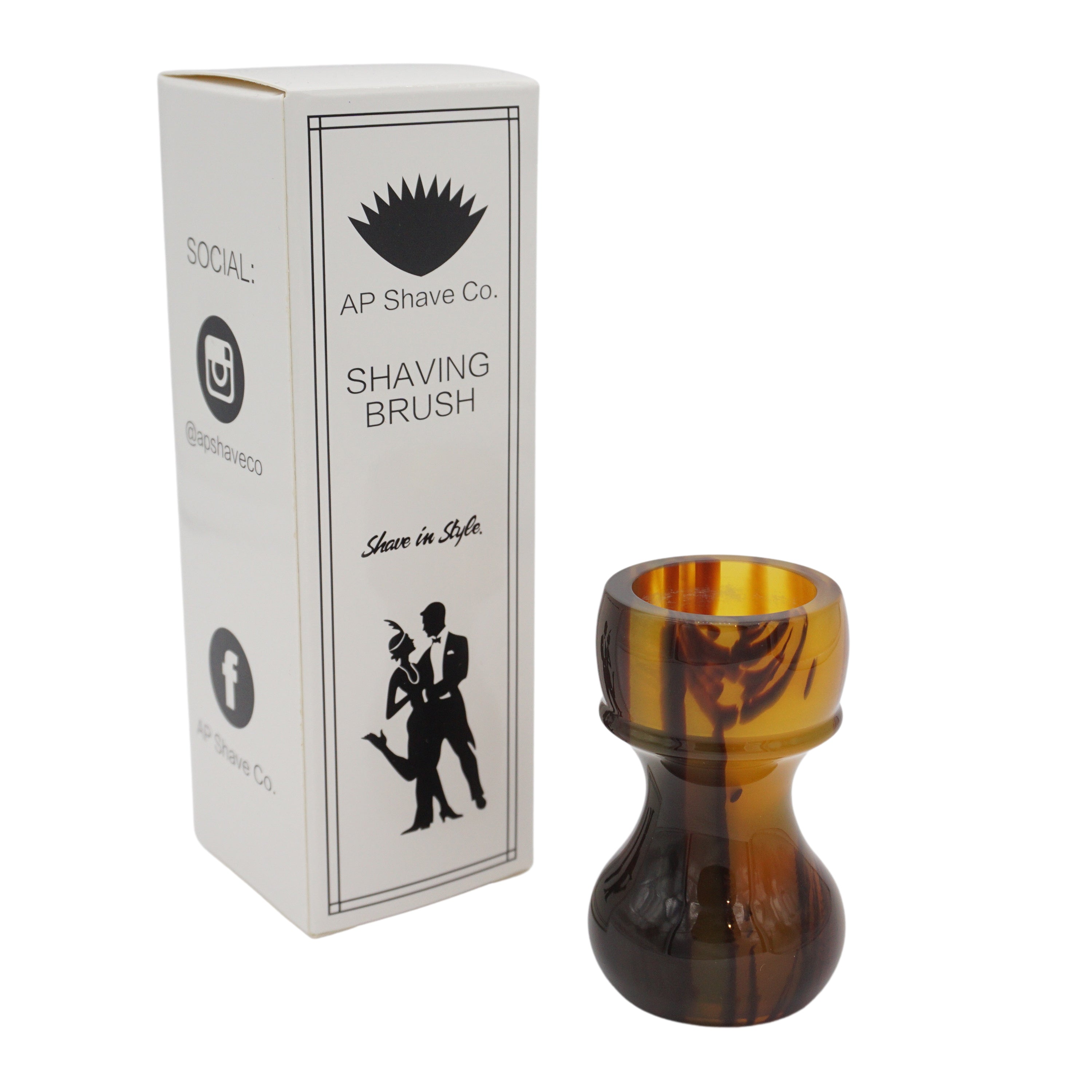 Premium Tortoise Handcrafted Shaving Brush Handle - Fits 24mm & 26mm Knots - Perfect for Wet Shaving & Grooming Gifts - Luxury Bathroom Accessory for Men