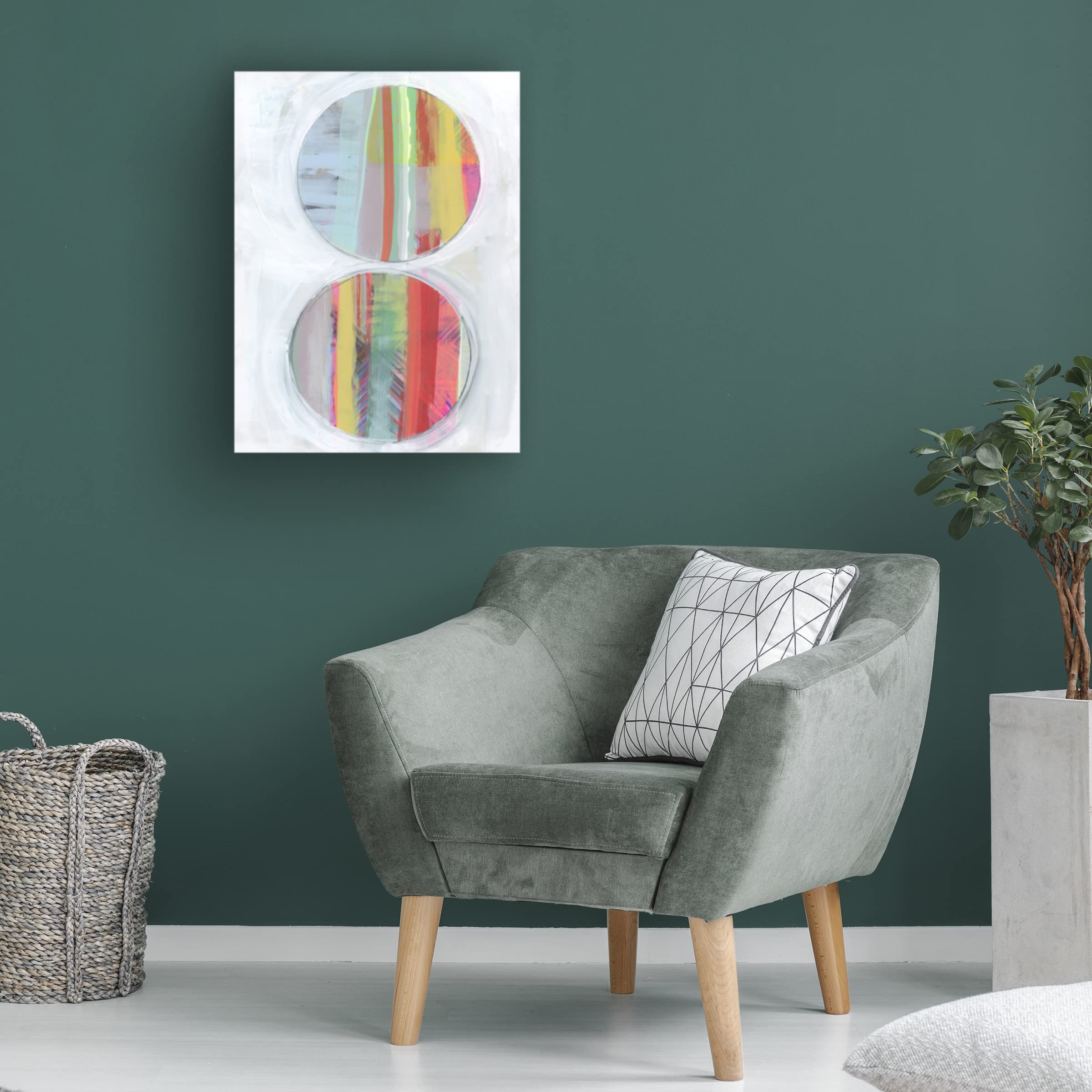 Bellissimo Art 'Art in Whites VI' Canvas Wall Art Print - 35x47 Inches - Modern Home Decor for Living Room, Bedroom & Office