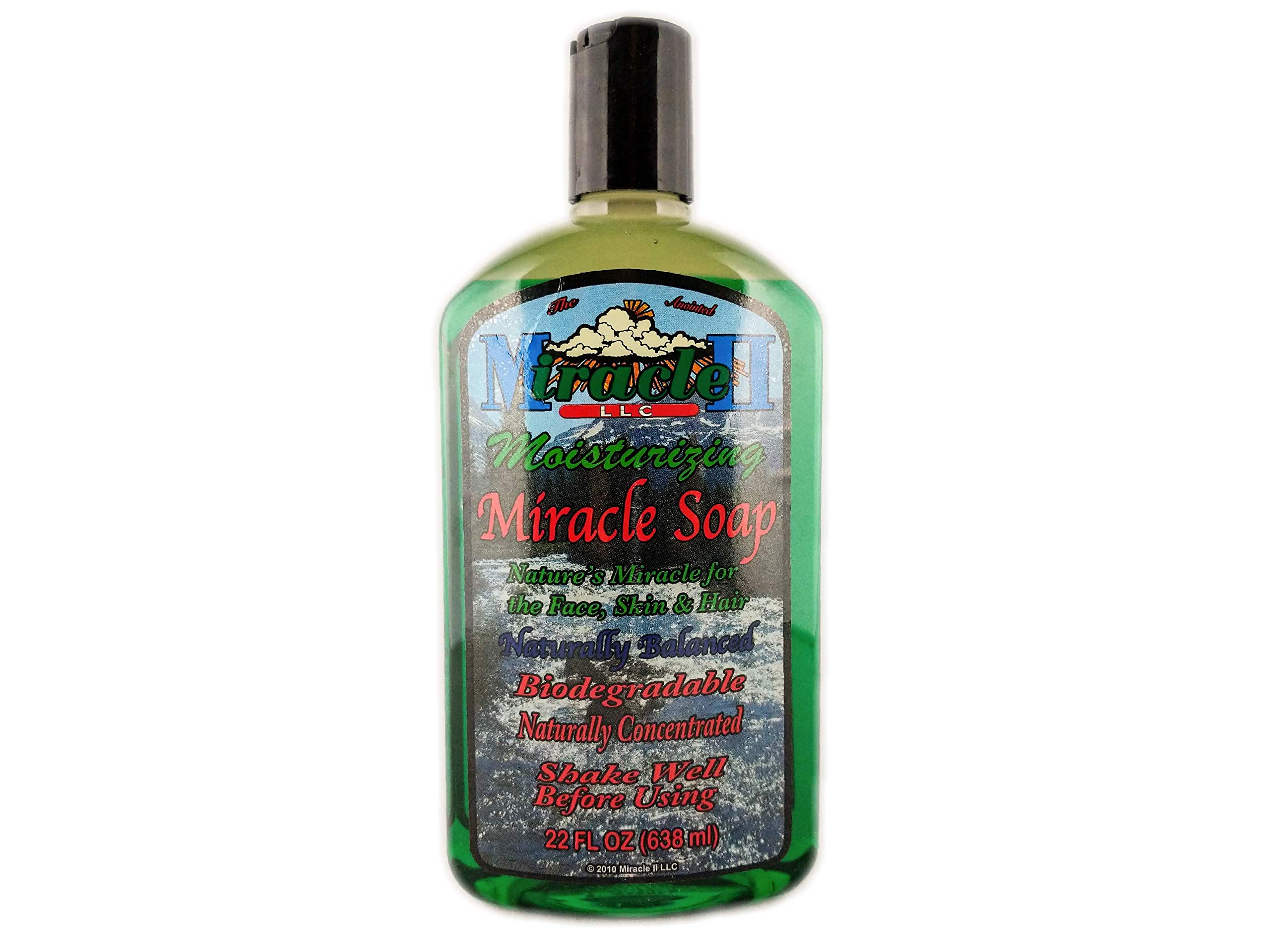 Miracle II Moisturizing Soap 22 oz - Natural Deep Cleansing & Hydrating Bar Soap for Dry & Sensitive Skin - Perfect for Daily Face & Body Wash, Travel & Gym Use