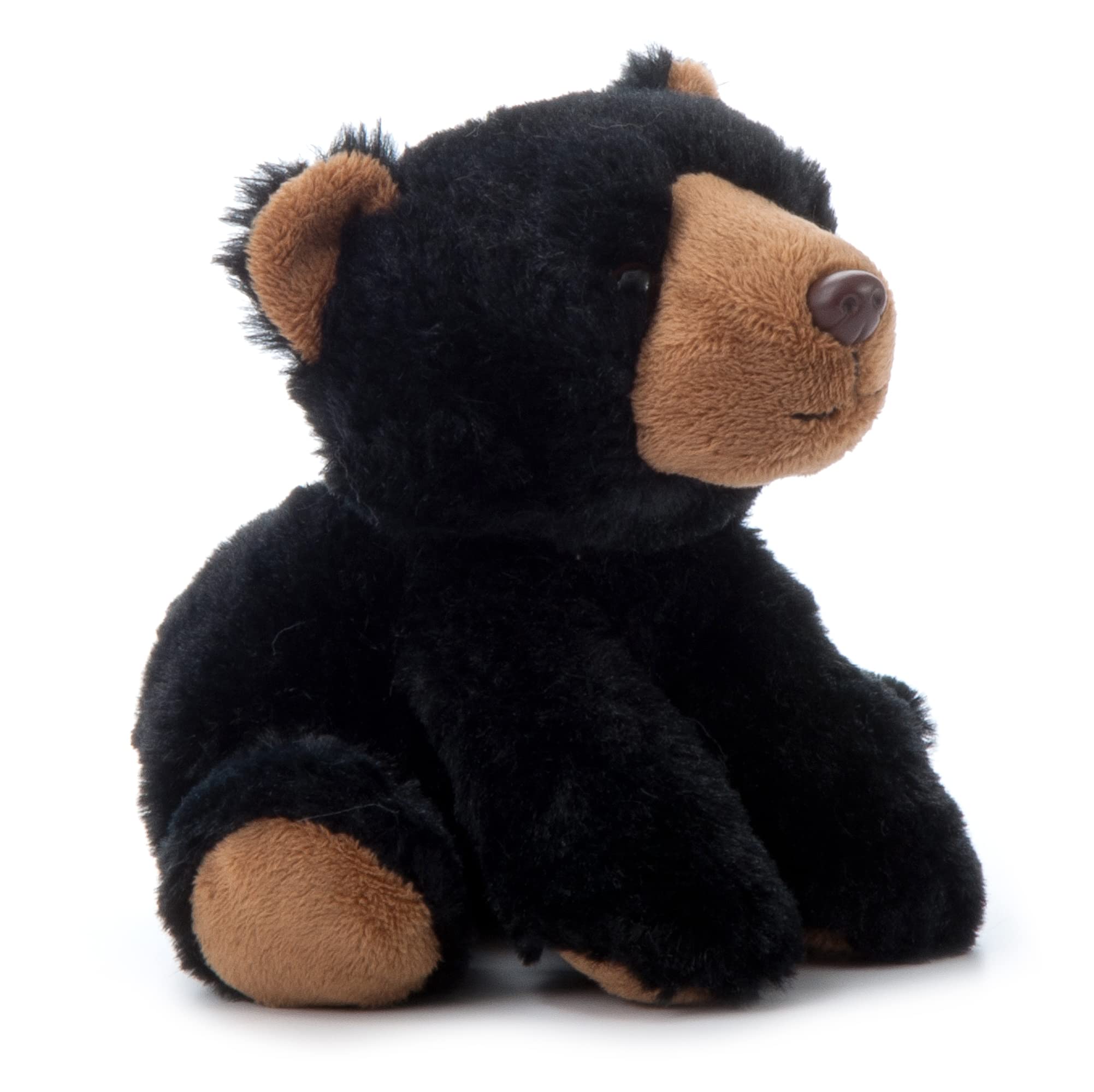 Wild Onez 9-Inch Black Bear Plush Toy - Soft Stuffed Animal for Kids, Perfect Gift for Birthdays & Holidays - Great for Cuddling, Nursery Decor, and Themed Petting Zoo Play