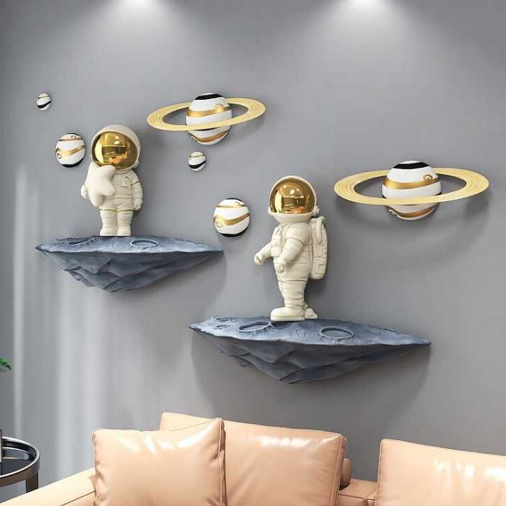 Astronaut Wall Art Decor | Space Themed Room Decor for Kids & Adults | Perfect for Bedroom, Nursery & Office Wall Decoration