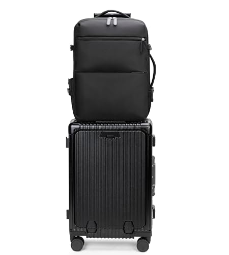 2 piece set black(with laptop bag)