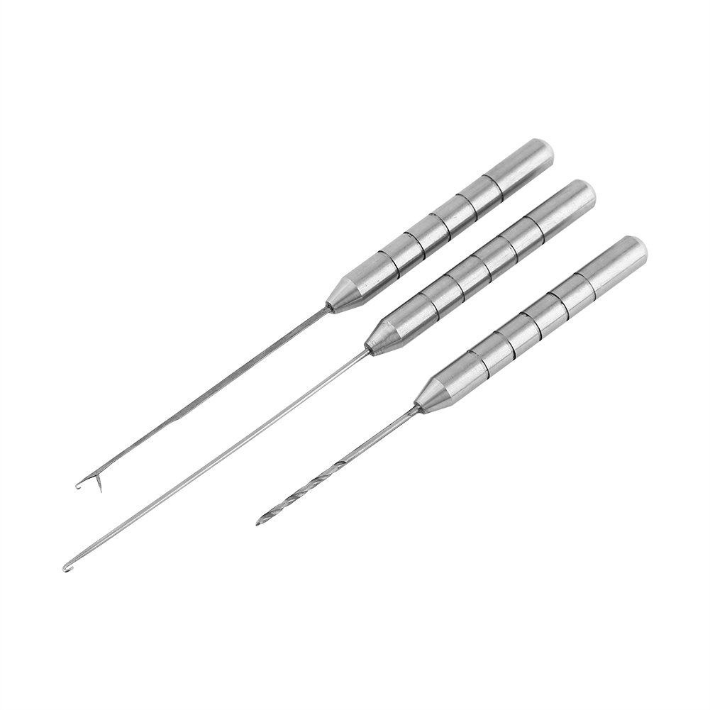3-in-1 Aluminum Alloy Carp Fishing Baiting Tool Set - Bait Needles, Rigging Kit & Hook Lure Maker for Carp Bait Preparation | Professional Fishing Equipment for Carp Anglers