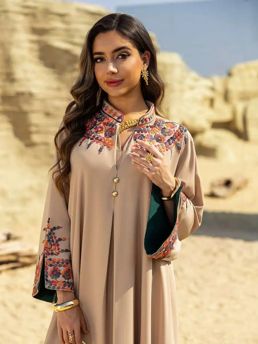 Elegant Embroidered Caftan Dress for Women - Boho Kaftan & Jalabiya for Eid, Wedding, and Special Occasions | Perfect for Parties, Holidays, and Festive Celebrations
