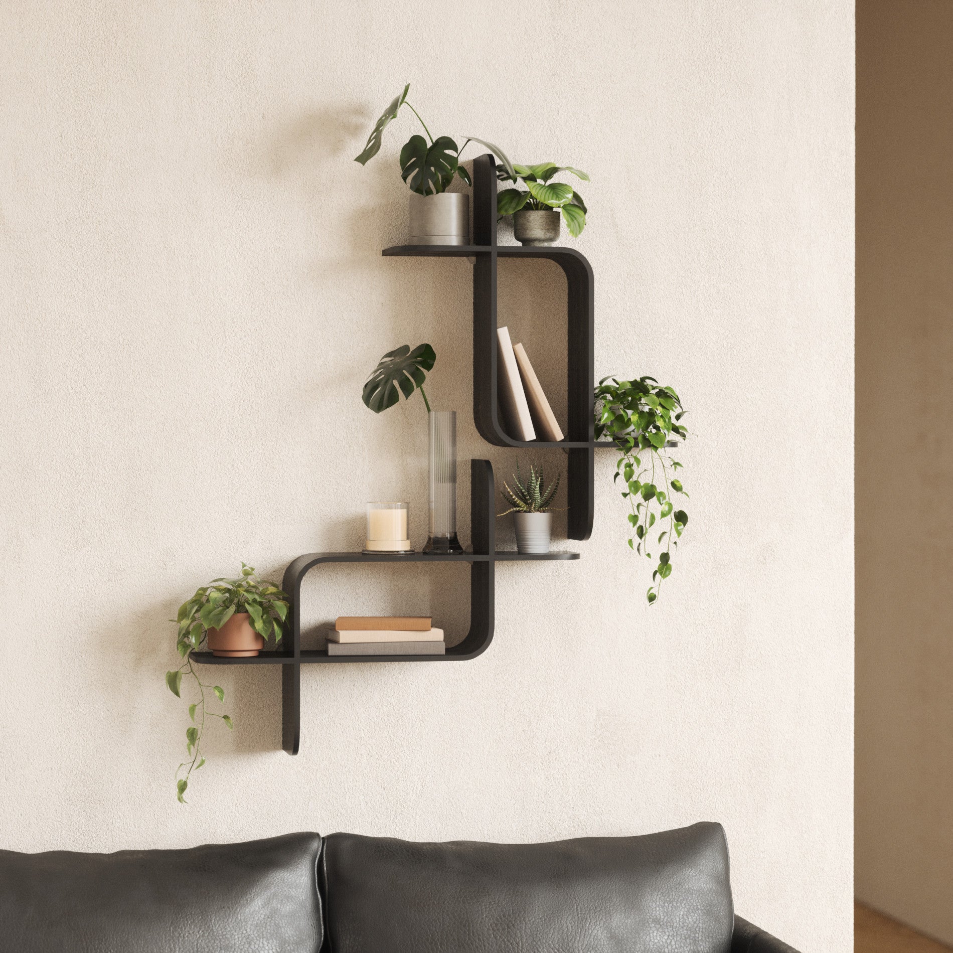 Modern Floating Wall Shelf - Sturdy & Stylish Storage Solution for Living Room, Bedroom, or Office Decor | Perfect for Displaying Books, Photos & Decorative Items