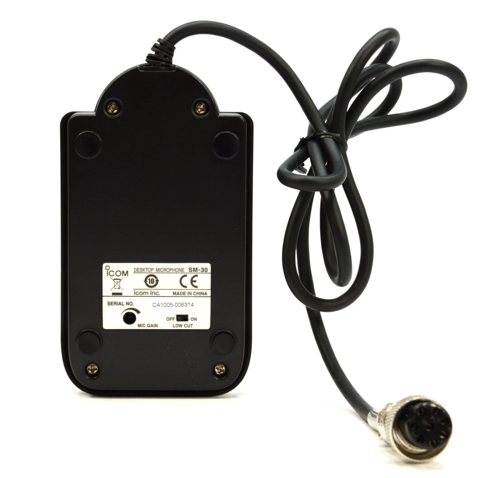Brand New iCOM SM-30 Desktop Microphone for Ham Radio - Complete in Opened Box | Perfect for Home Studios, Podcasting & Amateur Radio Communication