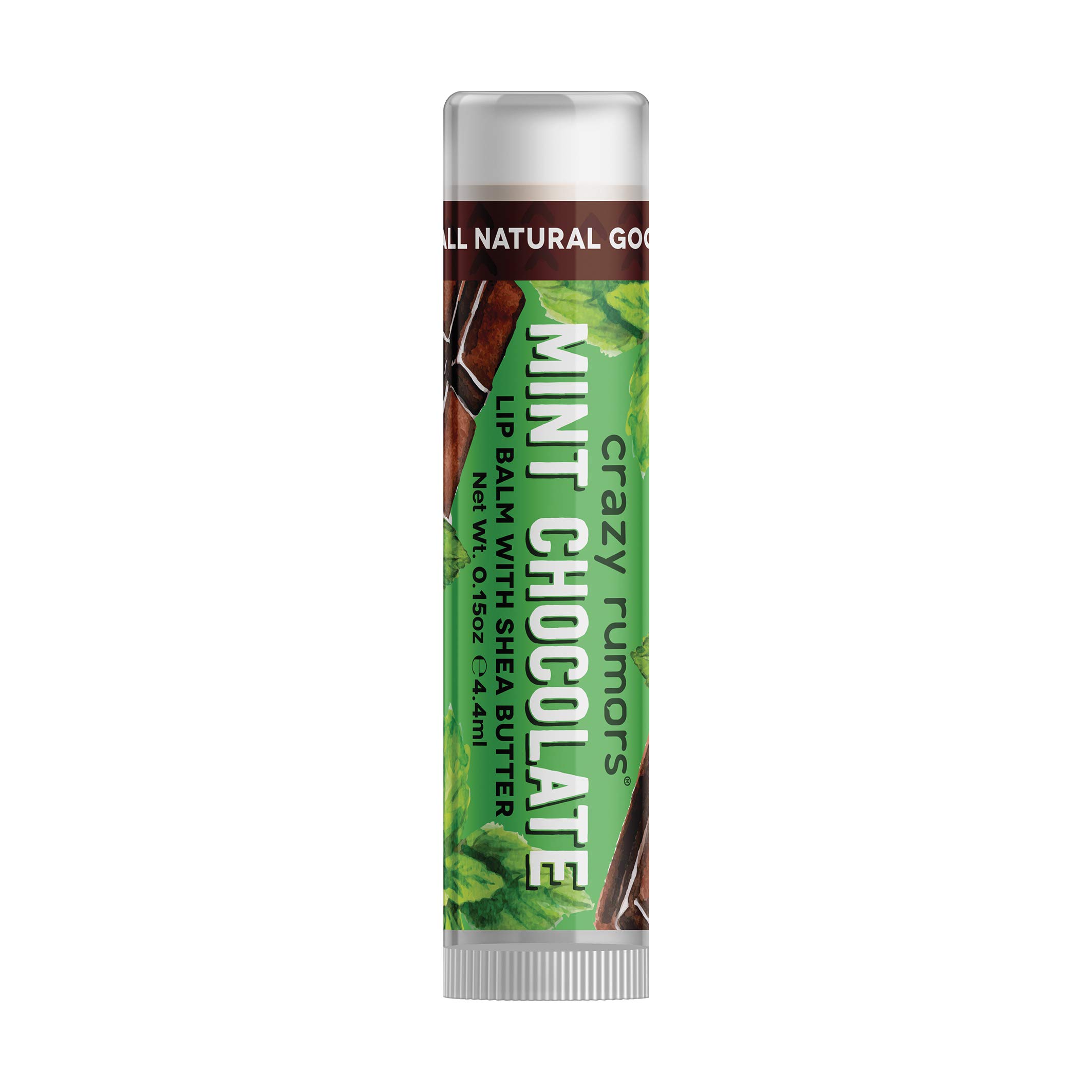 Crazy Rumors Mint Chocolate Lip Balm - 0.15 Oz | Natural Moisturizing Lip Care for Dry Lips | Perfect for Winter, Hiking & Daily Use