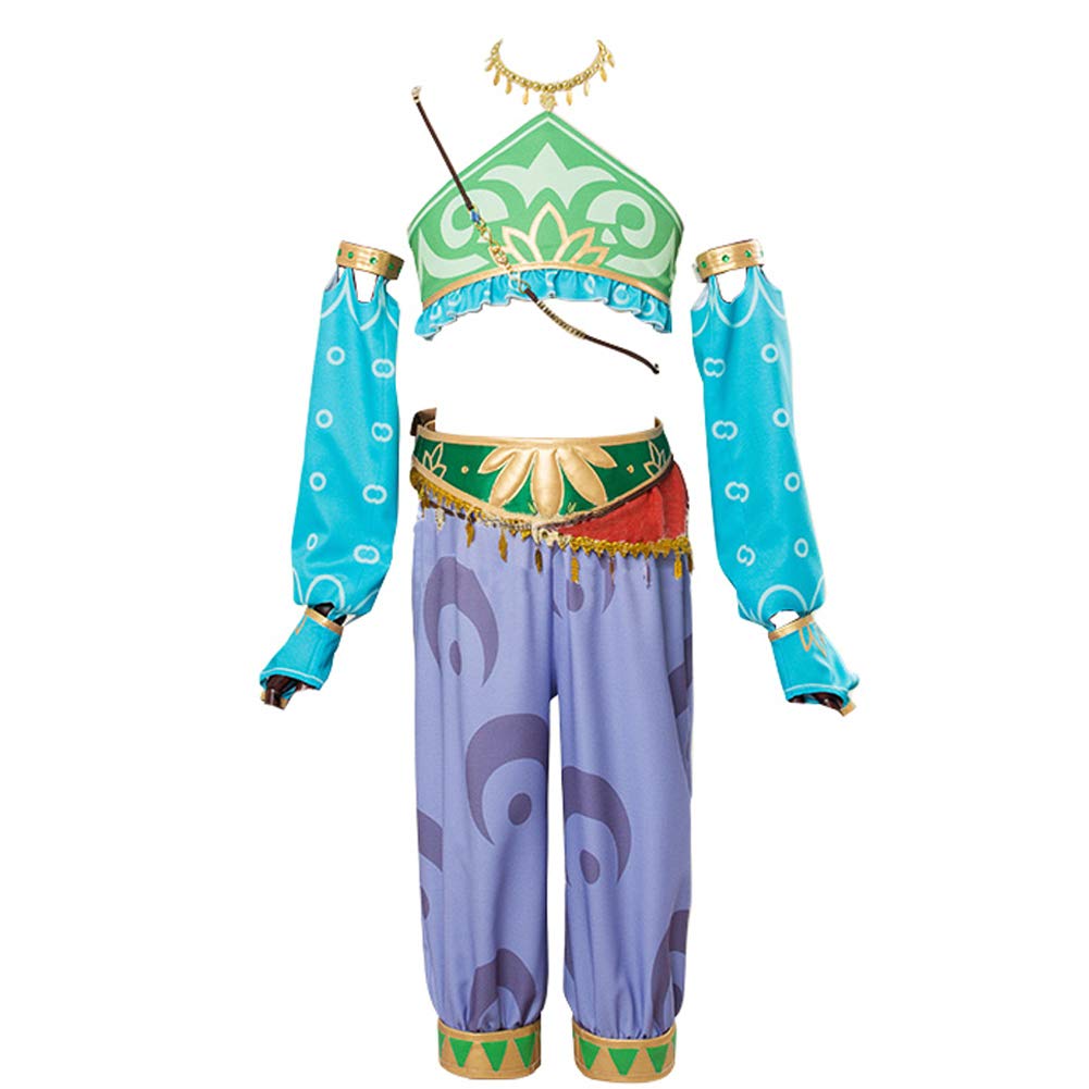 Anime Women's Gerudo Link Cosplay Costume Outfit - Breath of the Wild Halloween Cosplay, Party & Convention Costume for Zelda Fans