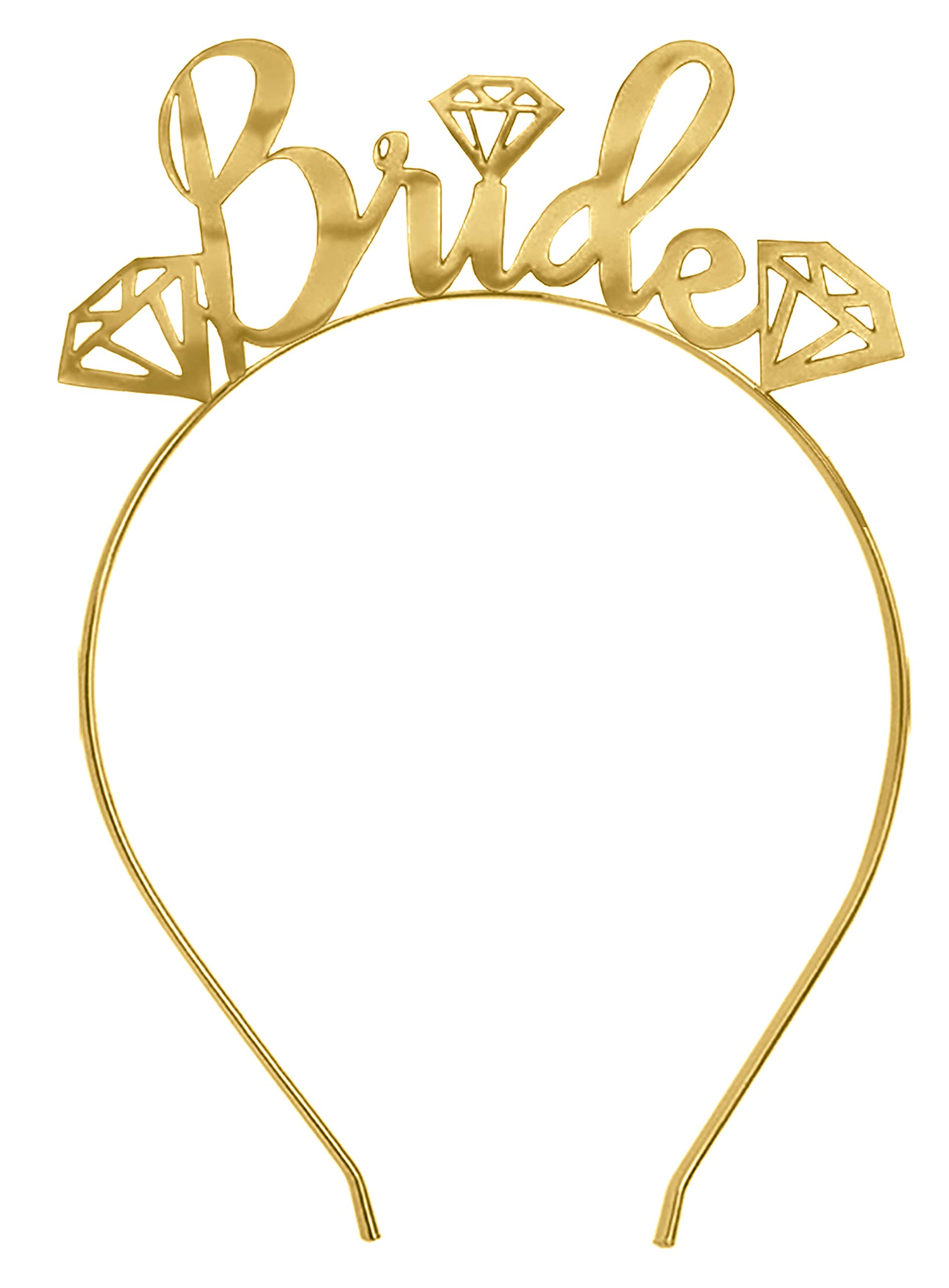 Sparkling Rhinestone Gold Wedding Tiara Headband for Bride - Elegant Diamond Bridal Crown - Perfect for Bridal Shower, Bachelorette Party & Wedding Ceremony | Shimmering Hair Accessory for Special Occasions