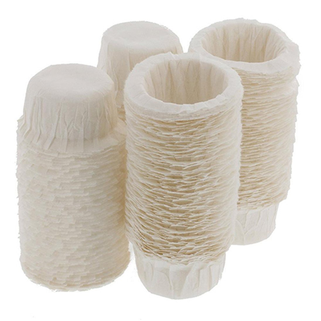 100pcs Disposable Paper Coffee Filters - Cone Shape Replacement for Drip Coffee Makers - Perfect for Home, Office & Camping Brewing