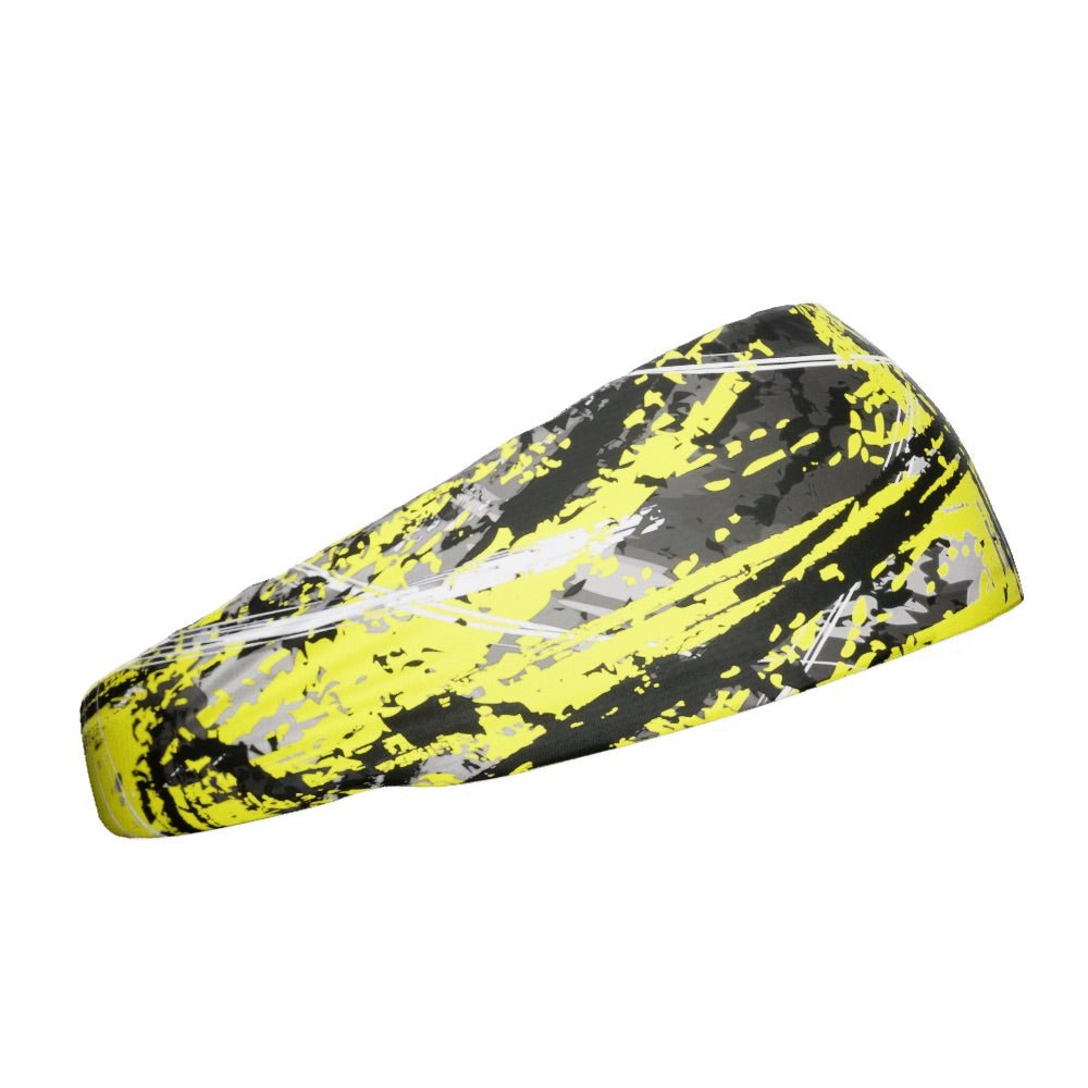 Wicked Yellow Headband for Women & Men - Fashionable Sports & Workout Headband - Sweat-Wicking & Comfortable for Running, Yoga, Gym & Outdoor Activities