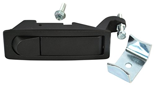 Southco C2-32-15 Series Black Powder Coated Zinc Alloy Adjustable Lever Compression Latch - Non-Locking Hand Operated with Raised Trigger (10 Pack) for Cabinets, Toolboxes & Industrial Equipment