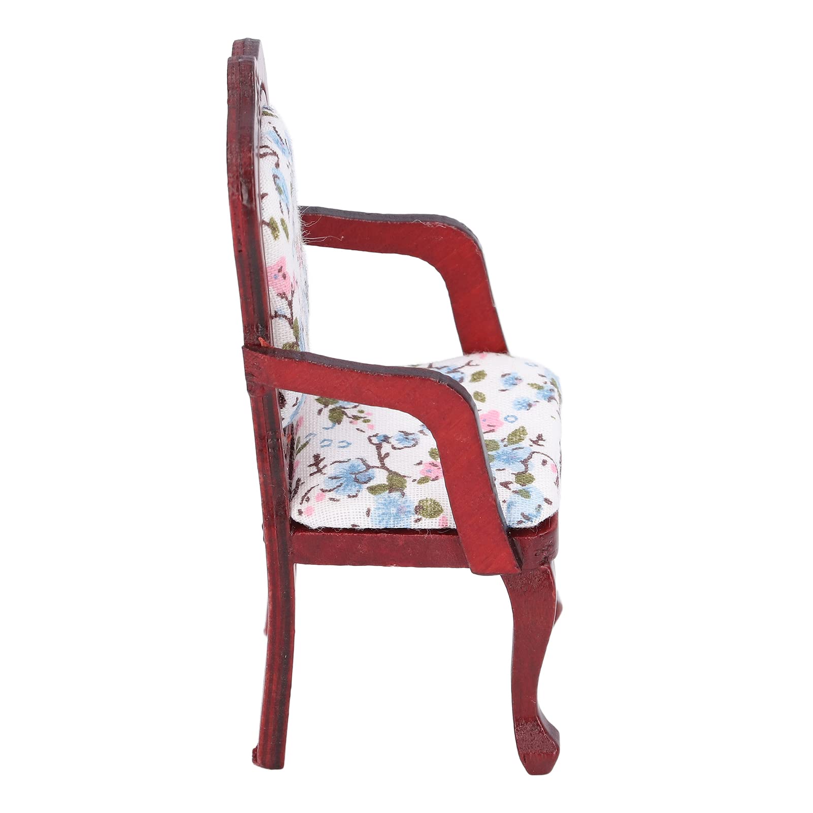 Miniature Dollhouse Chair - Exquisite Tiny Armchair for Dollhouse Decor, Kids Playroom & Collectible Display - Perfect Gift for Home & Miniature Enthusiasts