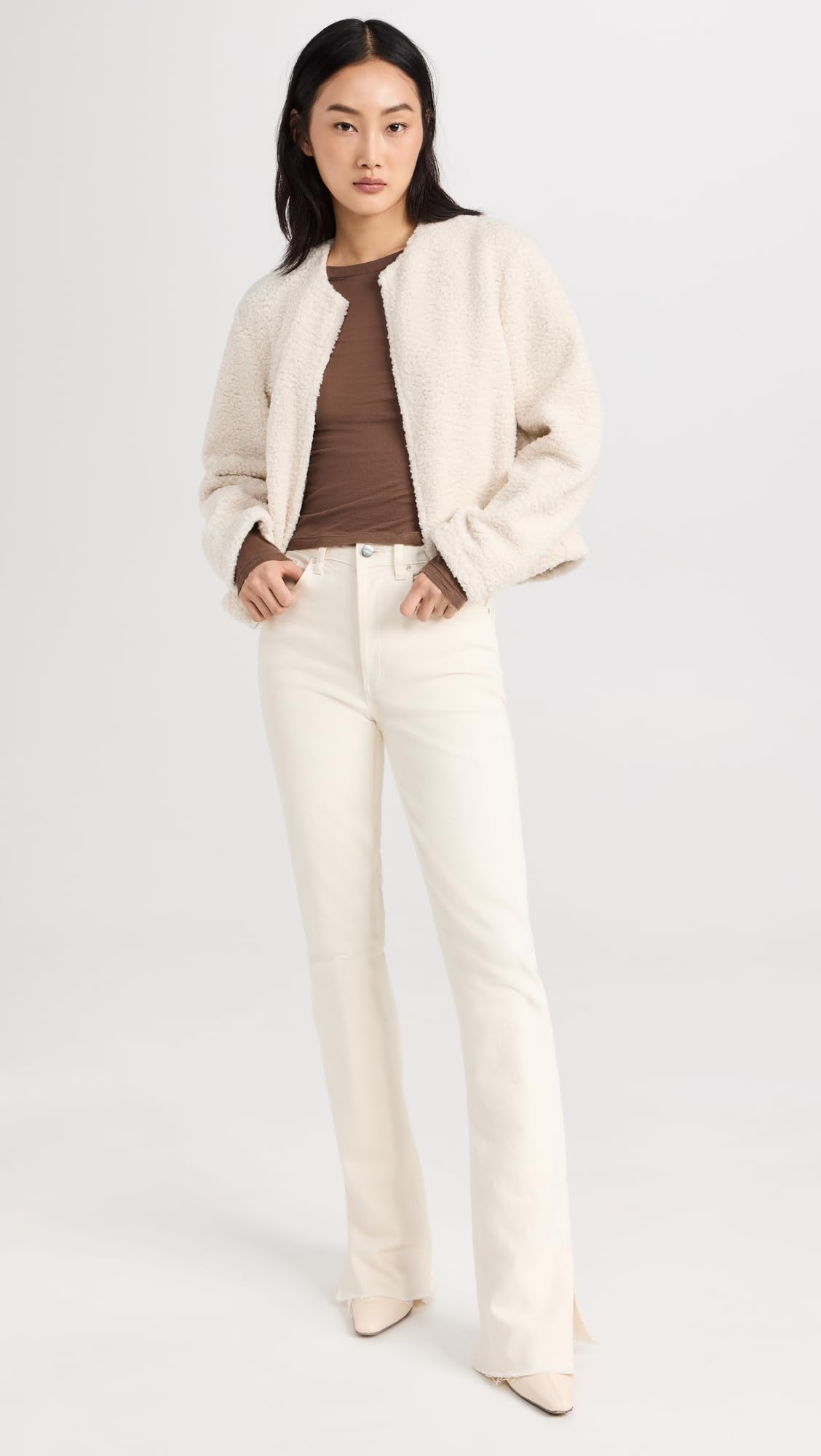Theory Women's Easy Fleece Zip Jacket - Soft Cozy Lightweight Pullover for Casual Wear, Work & Travel | Winter Layering Essential