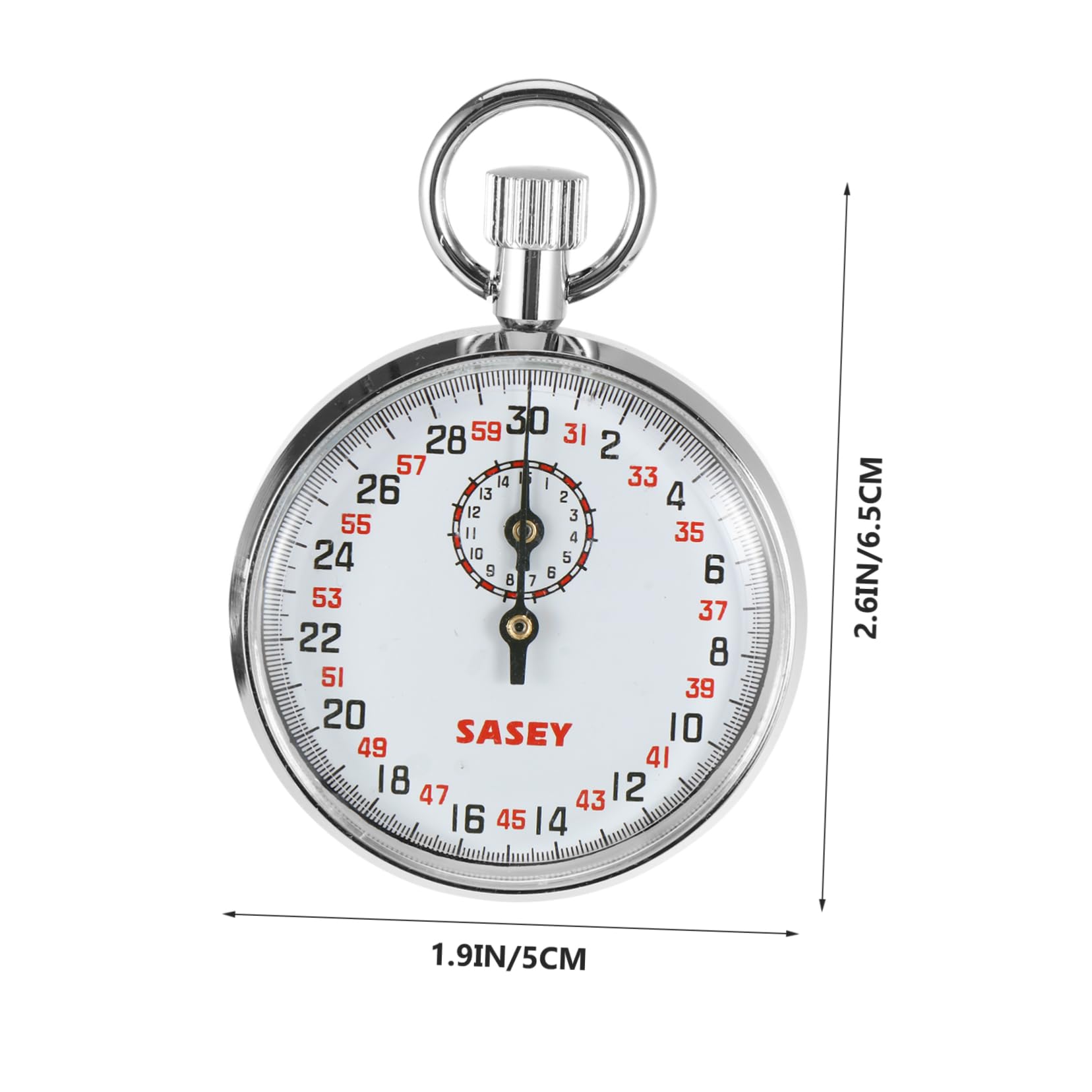 WHAMVOX Lightweight Physics Teaching Stopwatch - 30S Metal Second Timer for Science Lab Experiments, Classroom Education & STEM Learning Activities