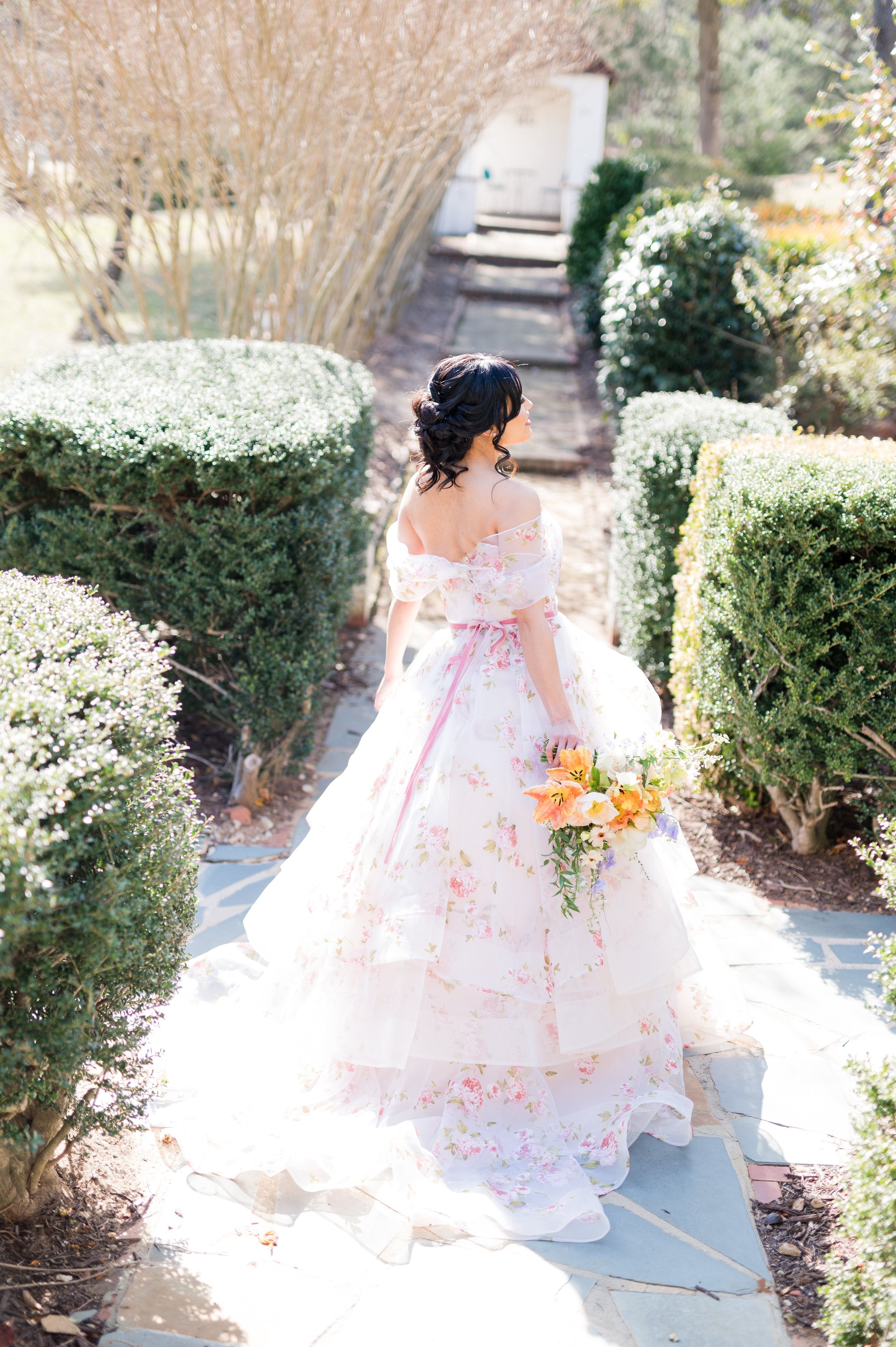 Wtoo Rosabel Floral Gown - Elegant Wedding Dress with Lace Appliques & Floral Embroidery | Perfect for Bridal Ceremonies, Formal Events & Special Occasions