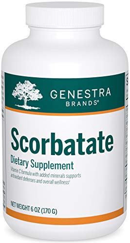 Genestra Brands Scorbatate - Vitamin C Supplement for Bone, Skin, Muscle & Immune Support | Promotes Wound Healing | 6 oz | Ideal for Daily Wellness & Post-Surgery Recovery