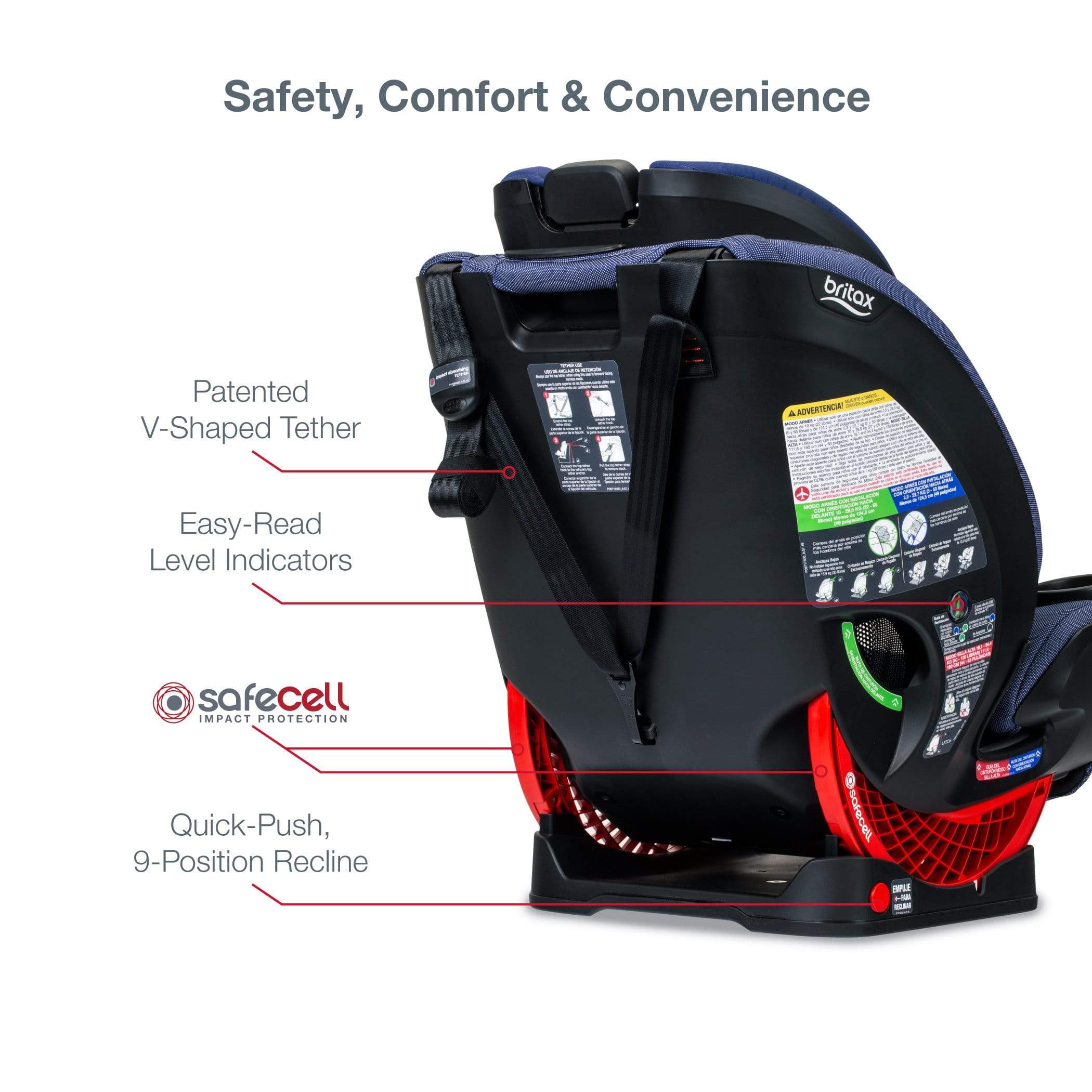 Britax One4Life Clicktight All-in-One Convertible Car Seat for Infants to Toddlers - Safe & Comfortable for Extended Rear-Facing & Forward-Facing - Perfect for Family Travel & Daily Commutes