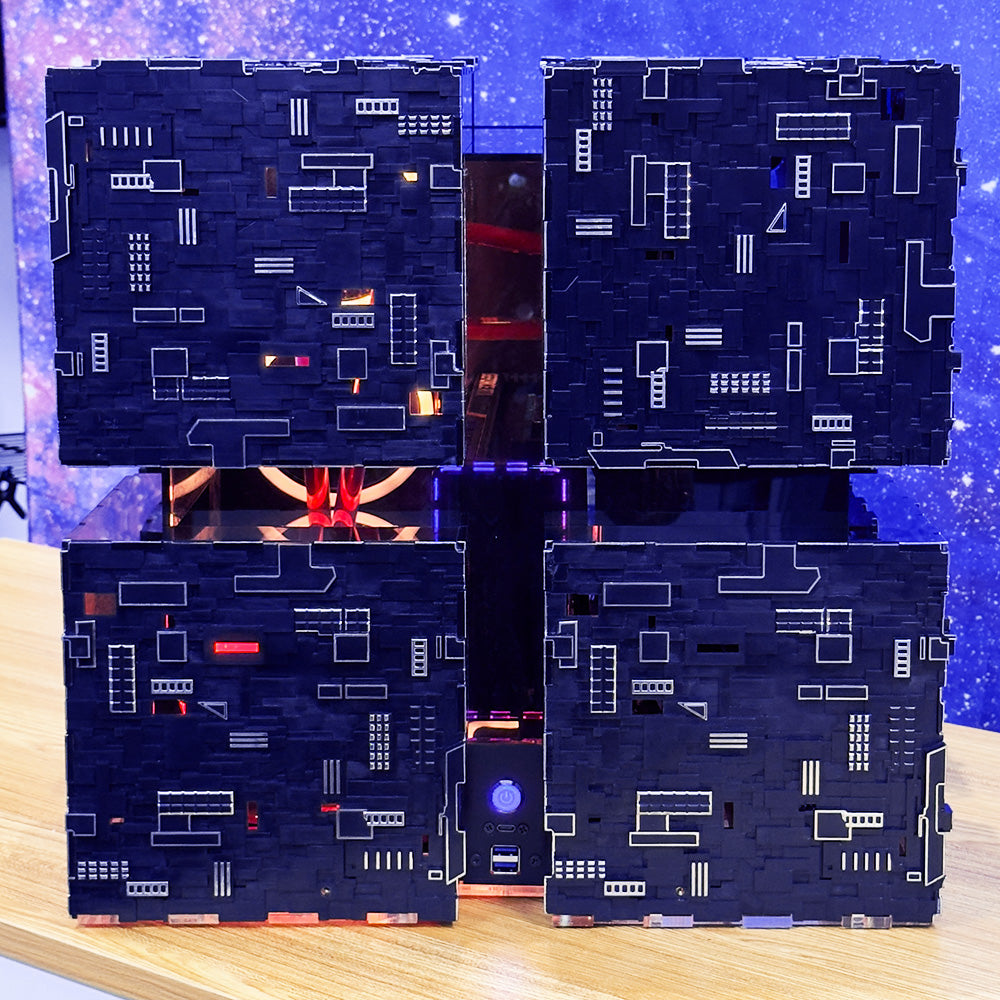 Star Trek Borg Fusion Cube ATX PC Case - Unique Gaming Computer Case for Sci-Fi Fans | Perfect for Conventions, Gaming Setups & Collectors