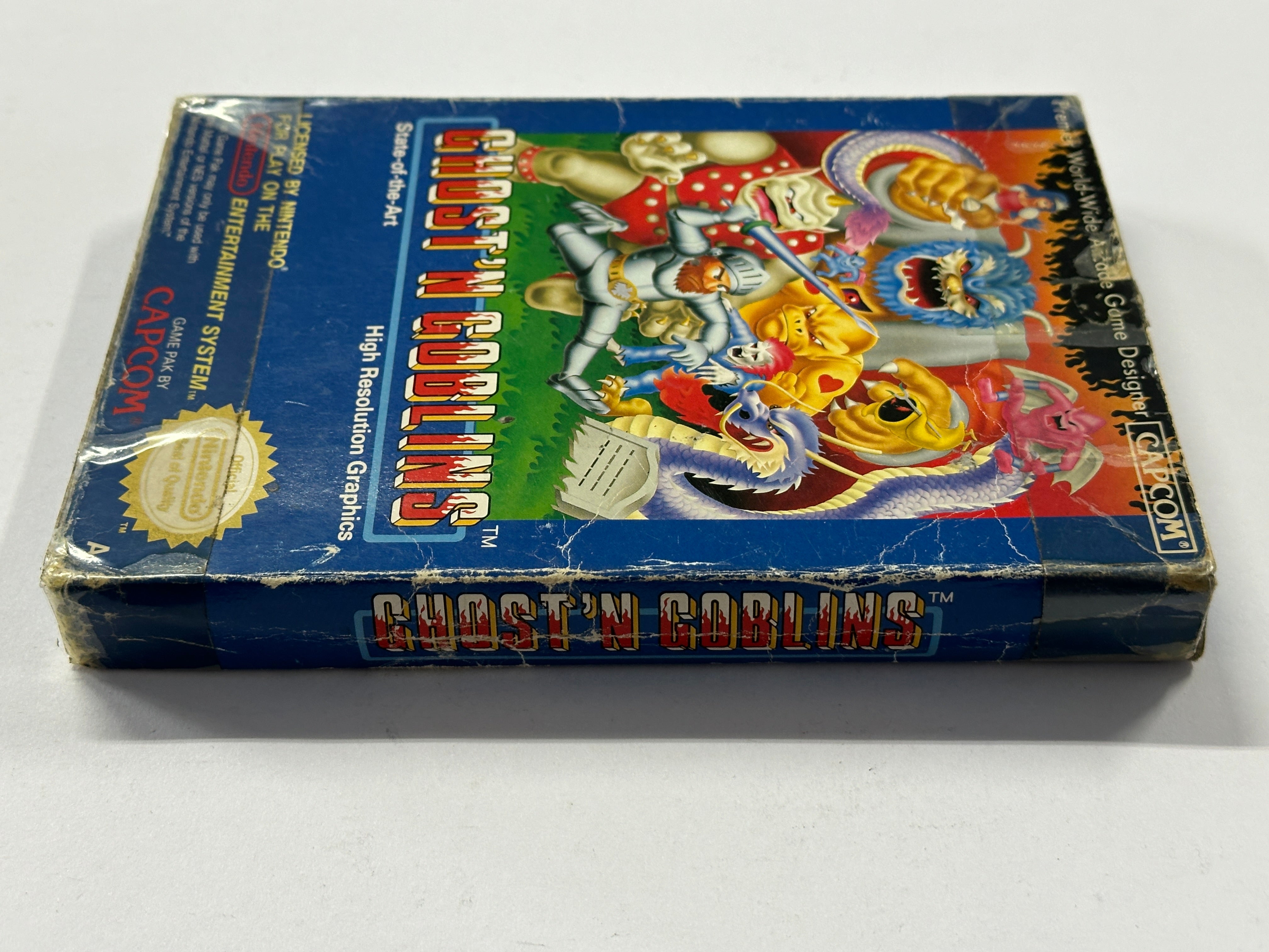 Ghost 'N' Goblins Classic Arcade Game in Original Retro Box - Perfect for Collectors and Vintage Gaming Enthusiasts