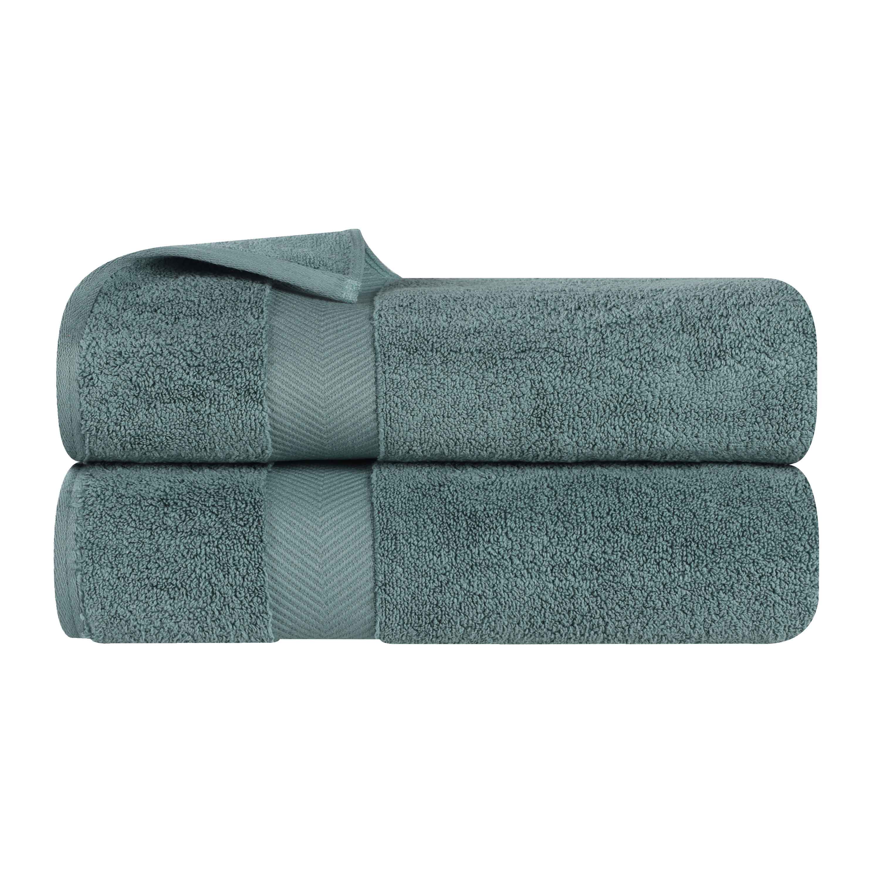 Premium Zero Twist Cotton 2-Piece Bath Towel Set - Ultra Soft & Absorbent - Perfect for Spa, Bathroom & Beach Use