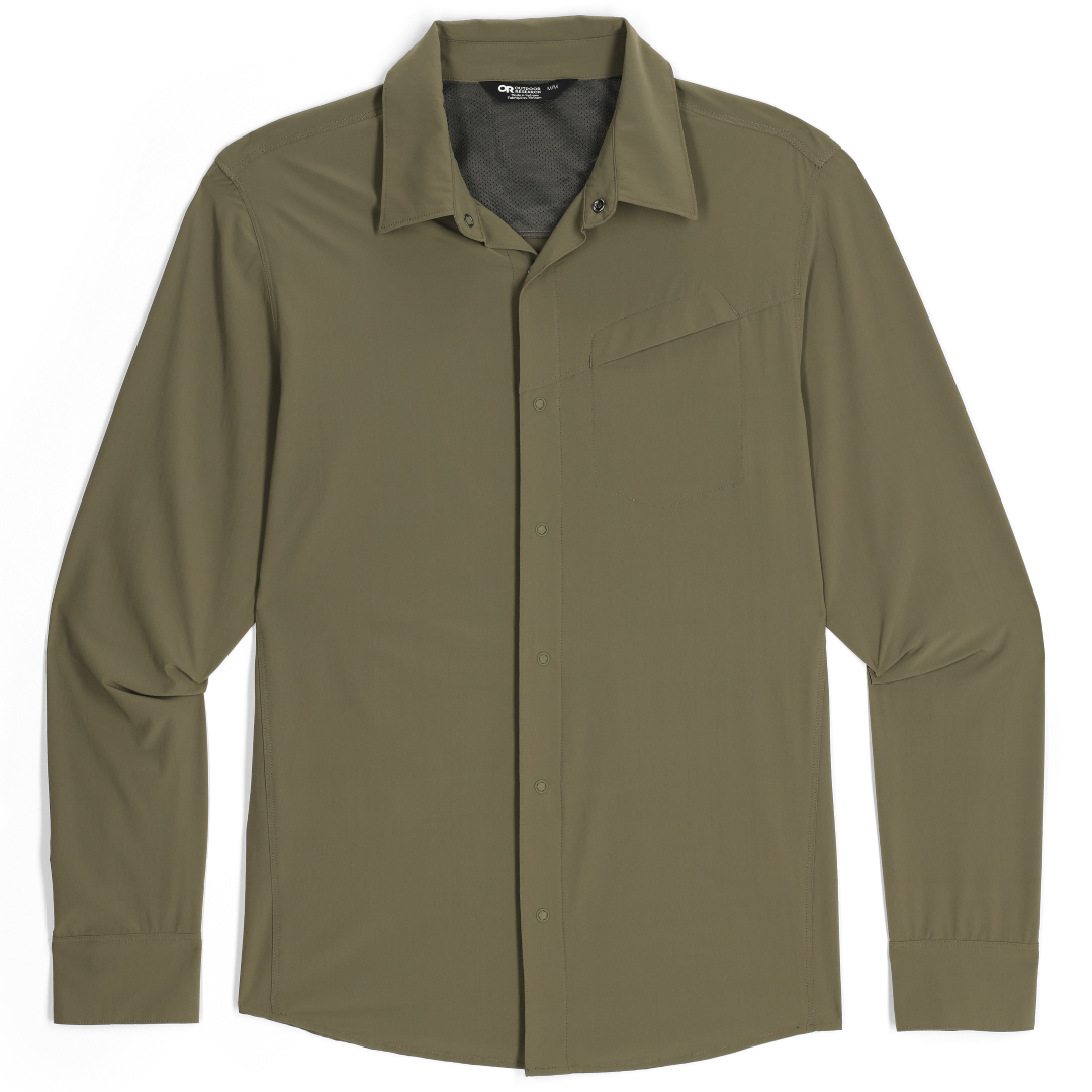Astroman Men's Long Sleeve Sun Protection Shirt - UPF 50+ UV Blocking Fishing Hiking Outdoor Shirt for Summer Activities