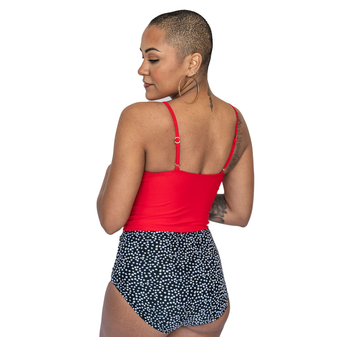 High Neck Tankini Top for Women - UPF 50+ Swimwear, Modest Bathing Suit for Beach & Pool - Perfect for Surfing, Swimming & Summer Vacations