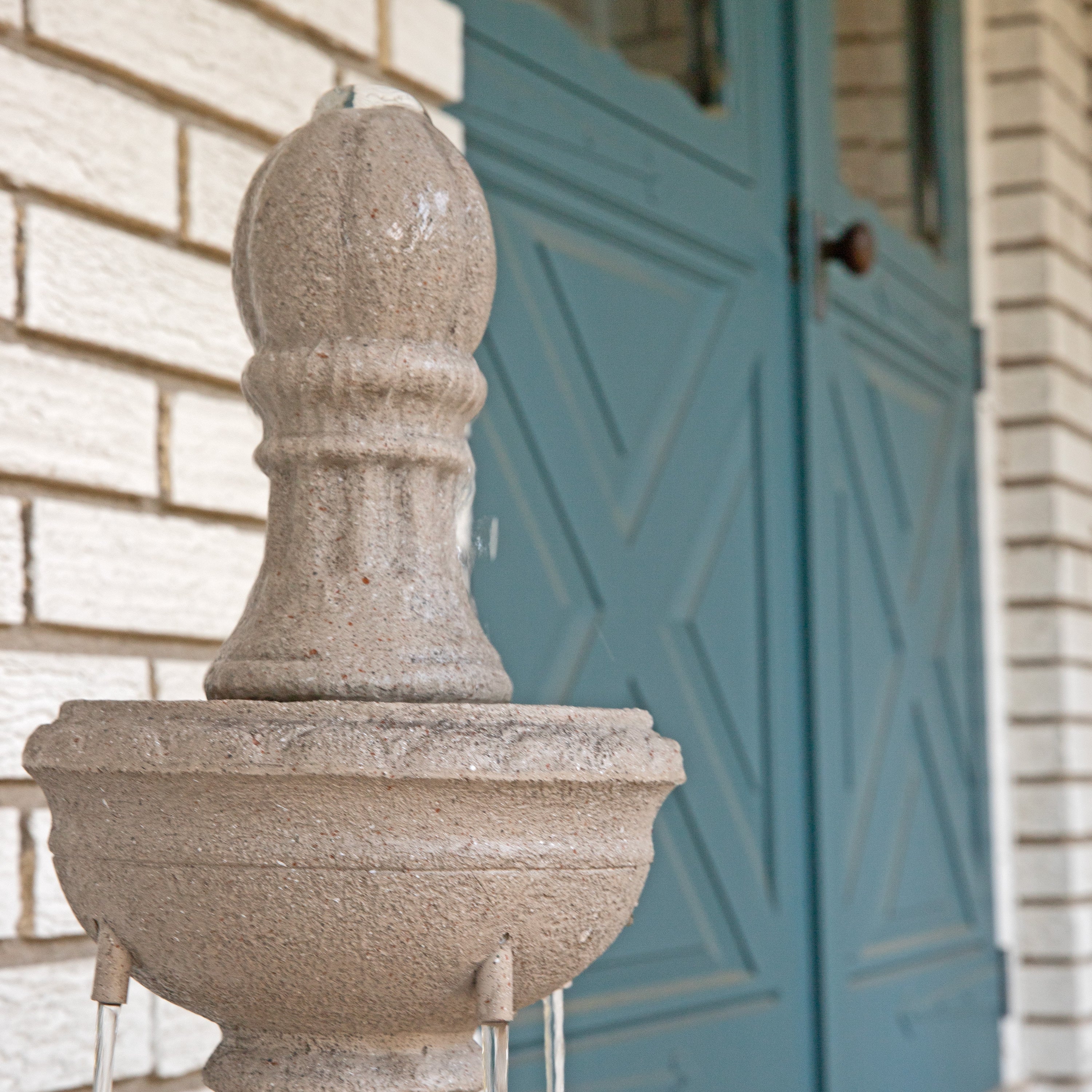 Sunnydaze Cyprus 3-Tier Polyresin Outdoor Water Fountain - 39 Inch Height, Garden Decor, Patio Fountain for Backyard, Porch, and Landscape (Perfect for Relaxation and Outdoor Ambience)
