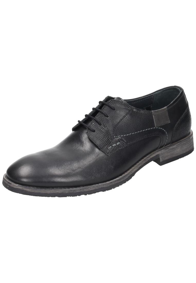Men's Black Lace-Up Casual Shoes Size 45 EU (US 11) - Comfortable Walking & Dress Shoes for Work, Travel & Everyday Wear